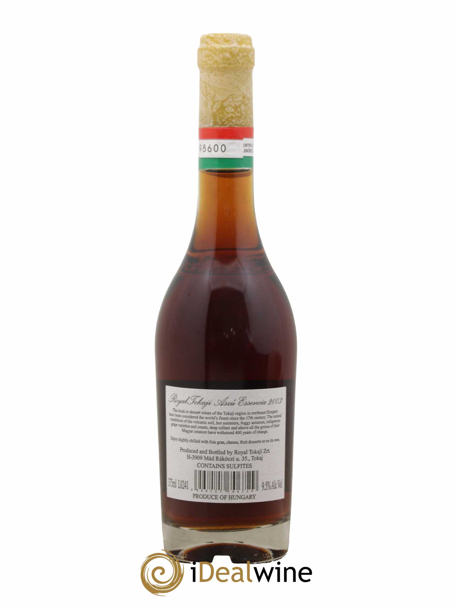 Tokaji Aszu Essencia Royal Tokaji The Royal Tokaji Wine Company 2003 - Lotto di 1 mezza bottiglia - 1