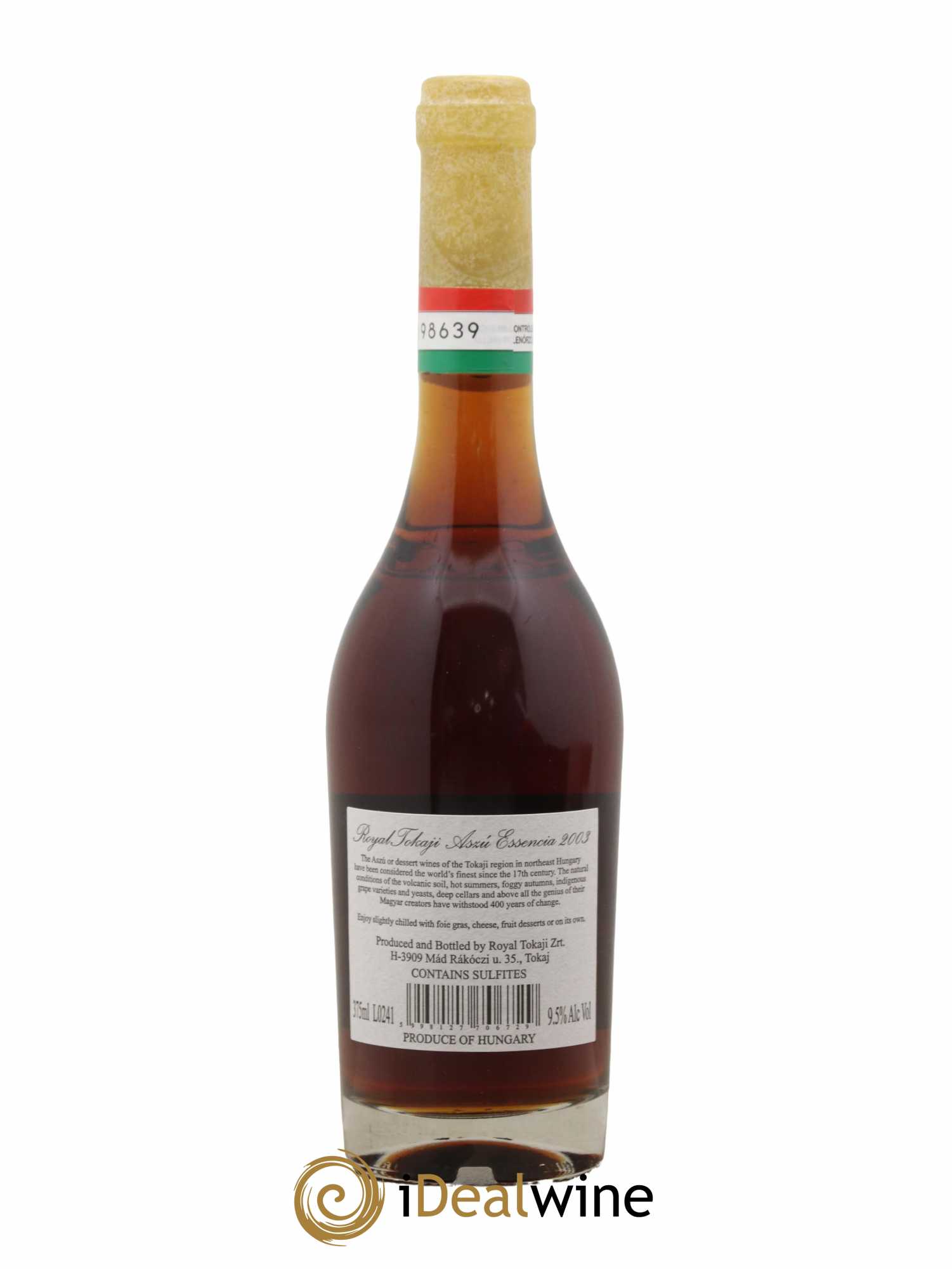 Tokaji Aszu Essencia Royal Tokaji The Royal Tokaji Wine Company 2003 - Lotto di 1 mezza bottiglia - 1