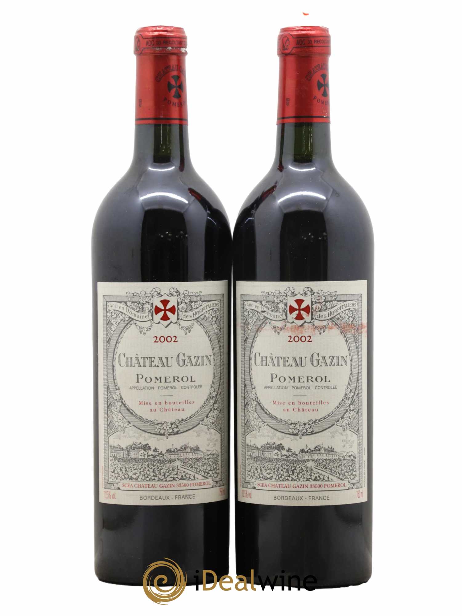Château Gazin 2002 - Lot de 2 bouteilles - 0