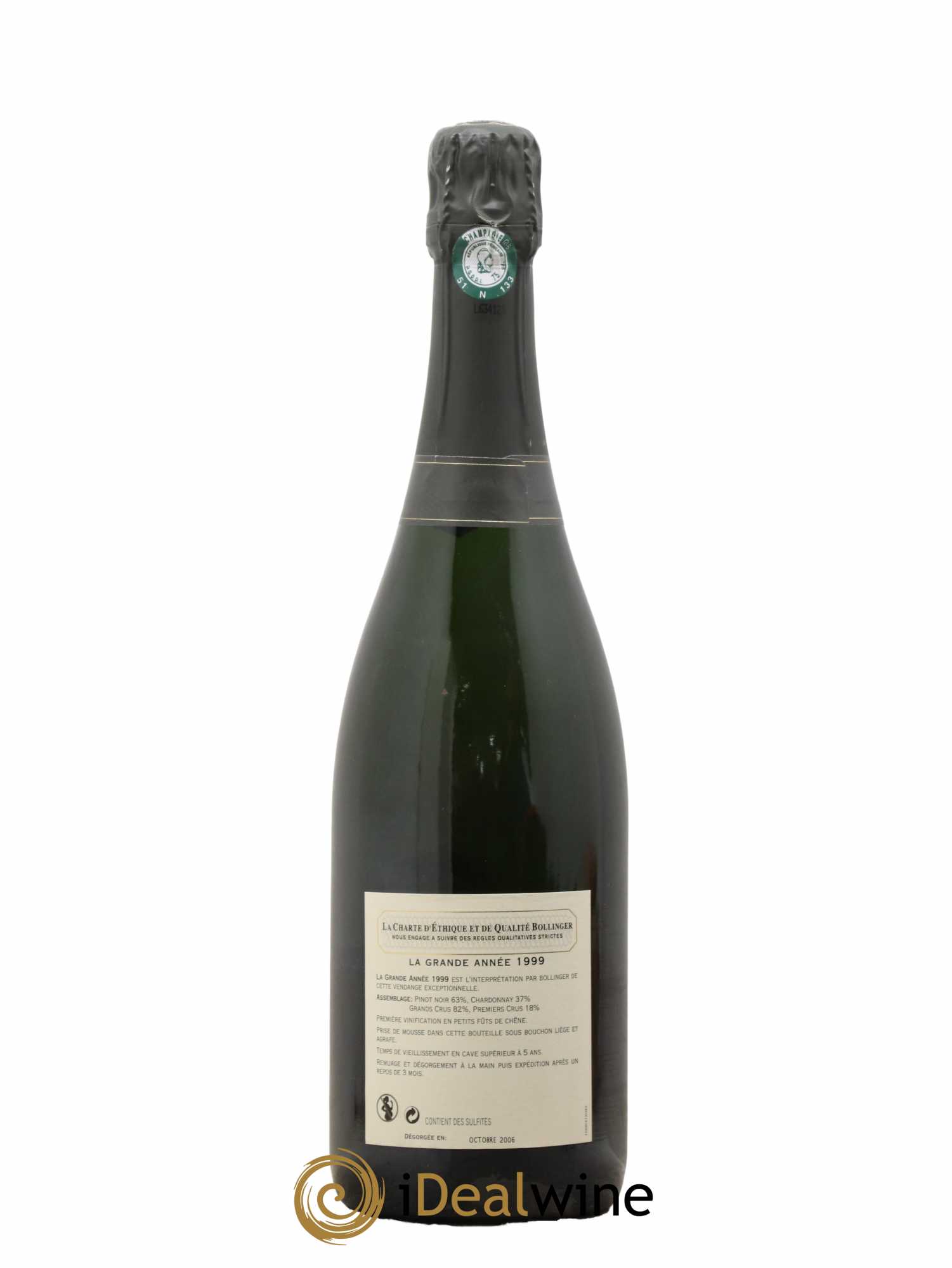 La Grande Année Brut Bollinger 1999 - Lot de 1 bouteille - 2