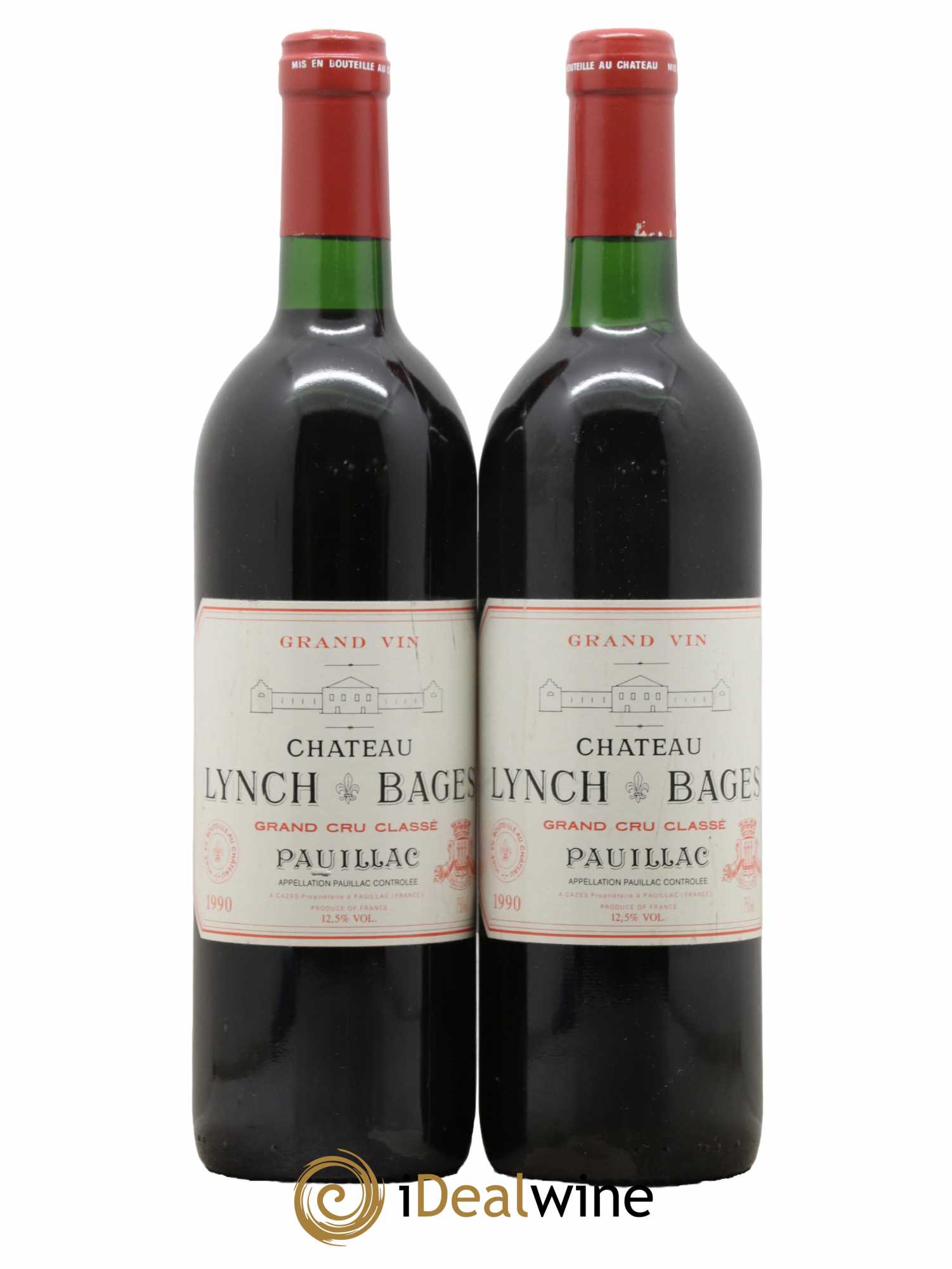 Château Lynch Bages 5ème Grand Cru Classé 1990 - Lot de 2 bouteilles - 0