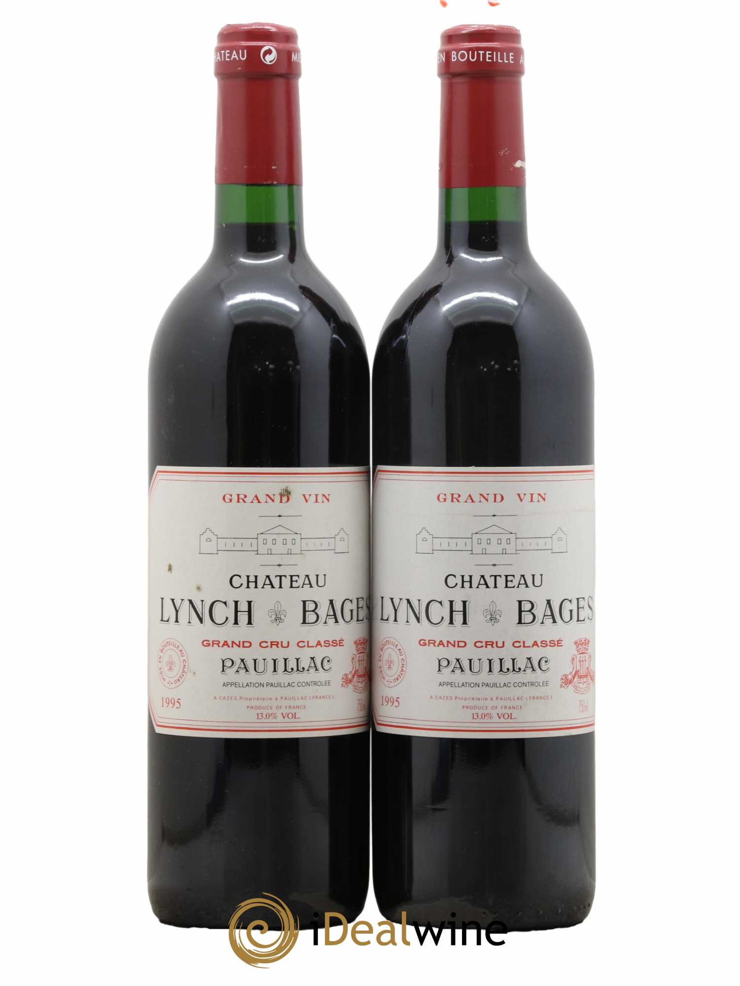 Château Lynch Bages 5ème Grand Cru Classé 1995 - Lot de 2 bouteilles - 0
