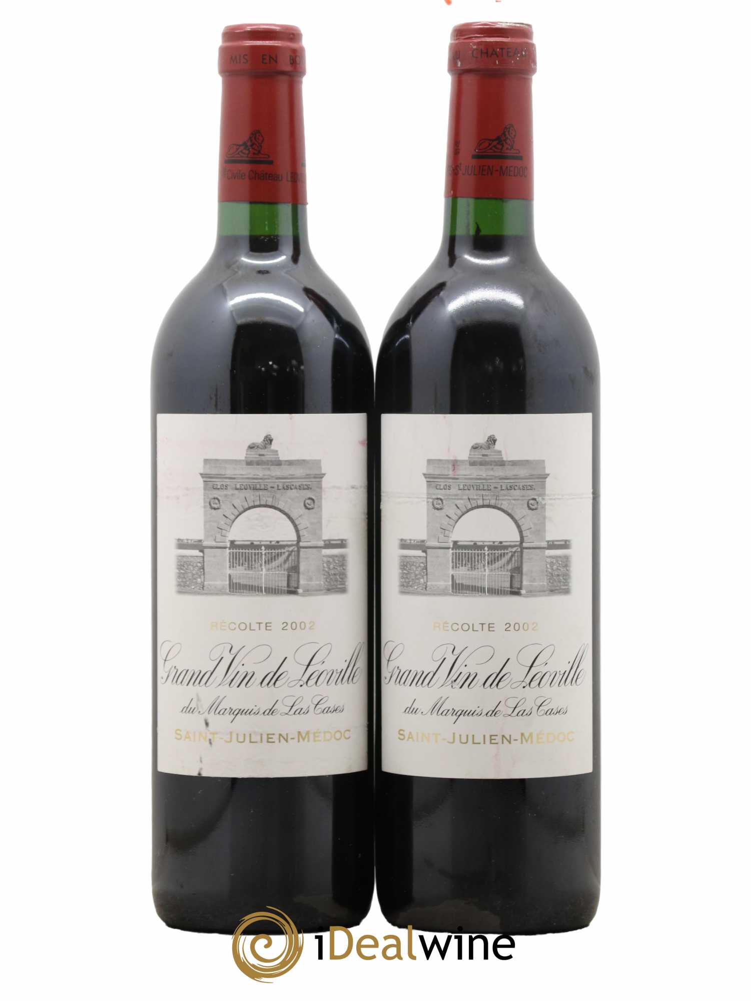 Château Léoville Las Cases 2ème Grand Cru Classé 2002 - Lot de 2 bouteilles - 0