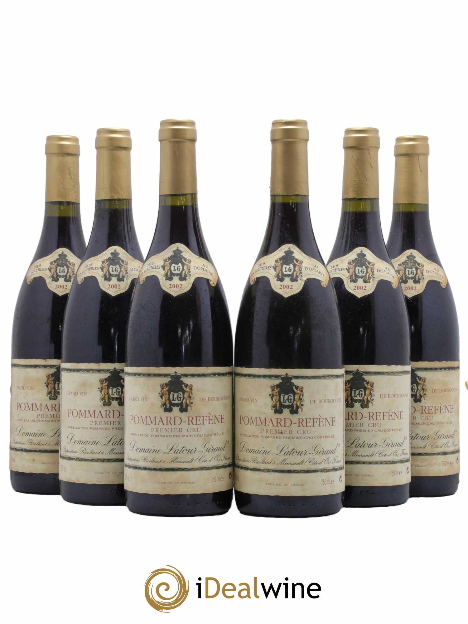 Pommard 1er Cru Refene Latour Giraud 2002 - Lot de 6 bouteilles - 0
