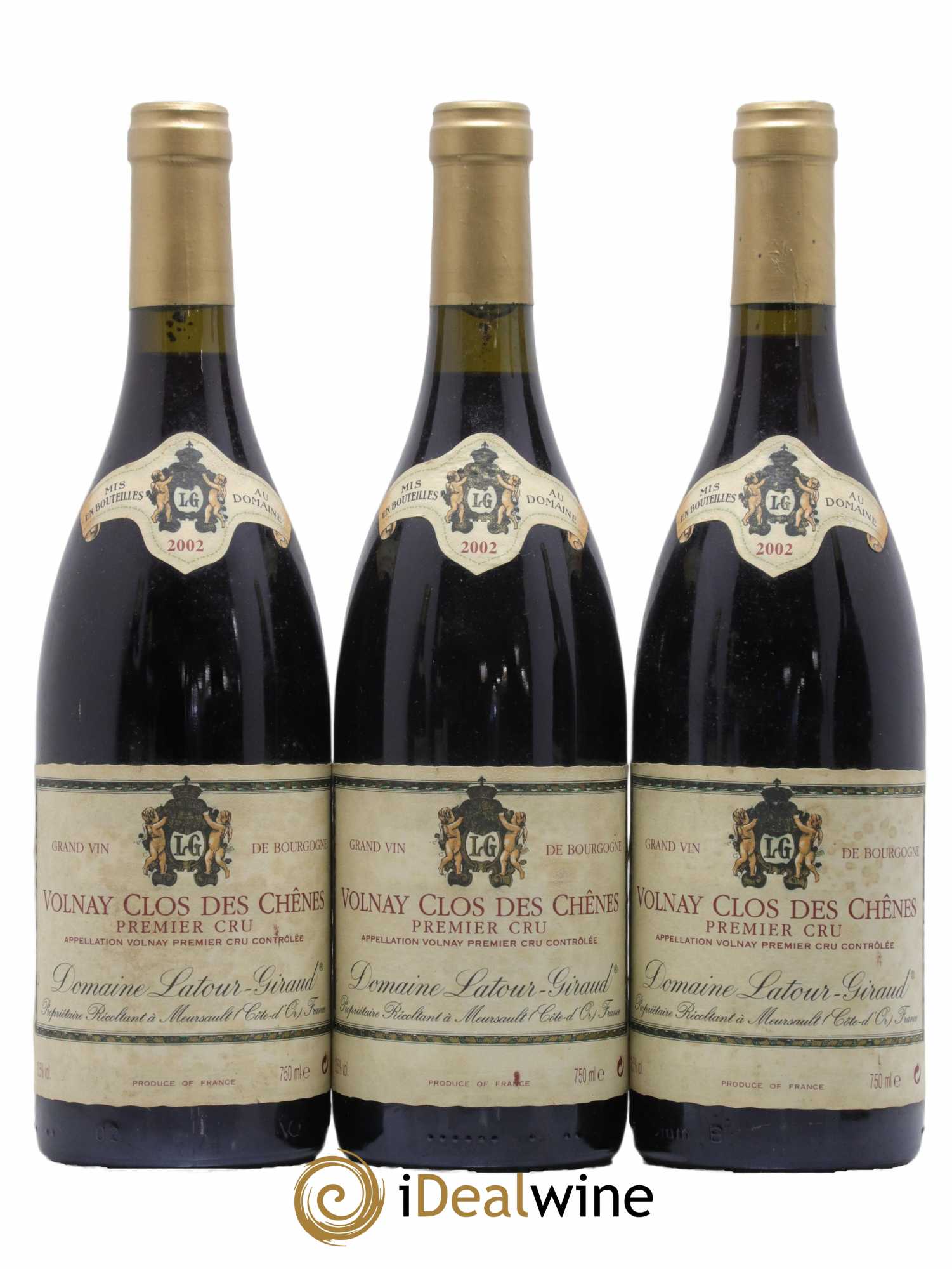 Volnay 1er Cru Clos Des Chenes Latour Giraud 2002 - Lot de 6 bouteilles - 1