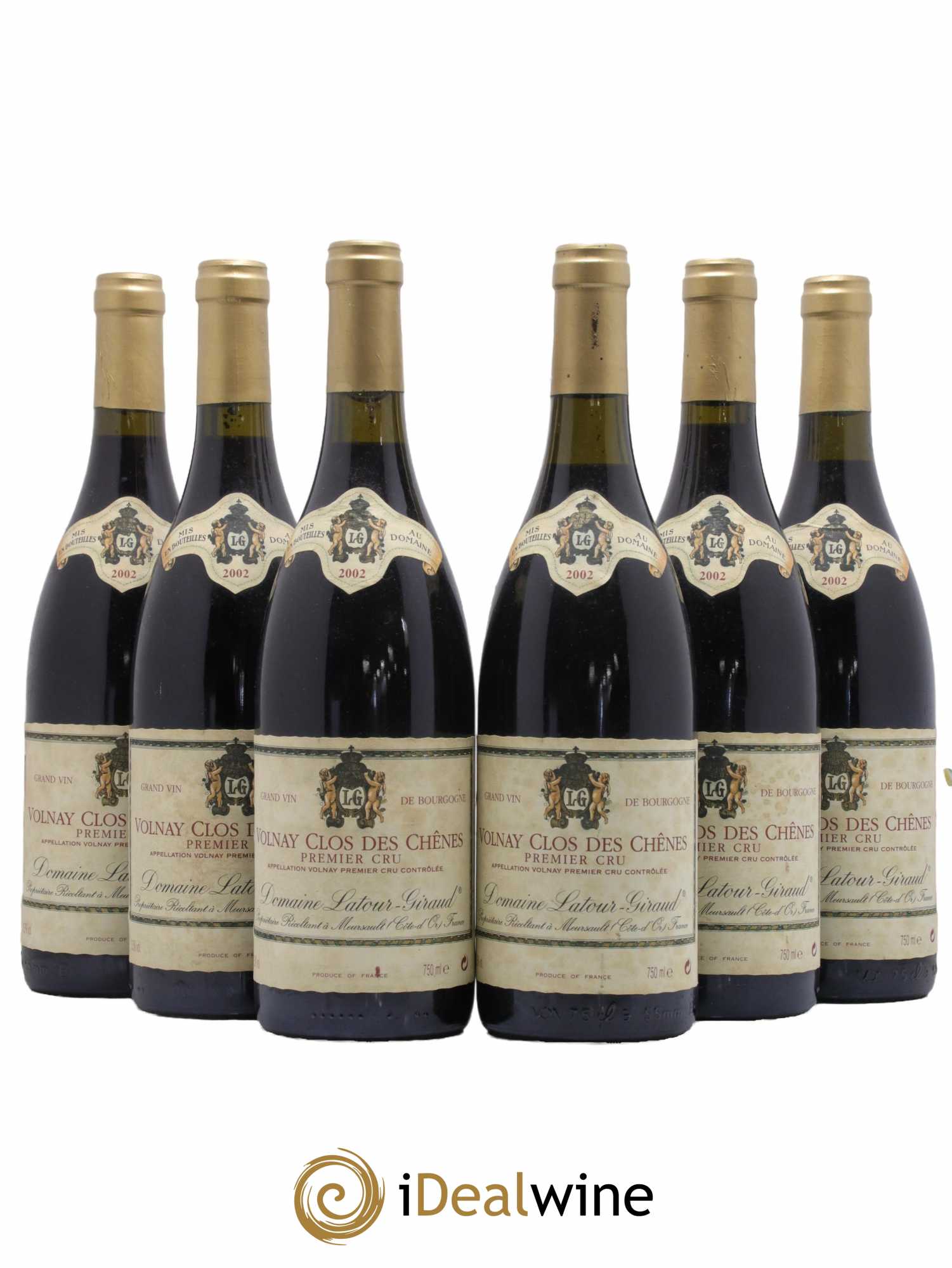 Volnay 1er Cru Clos Des Chenes Latour Giraud 2002 - Lot de 6 bouteilles - 0