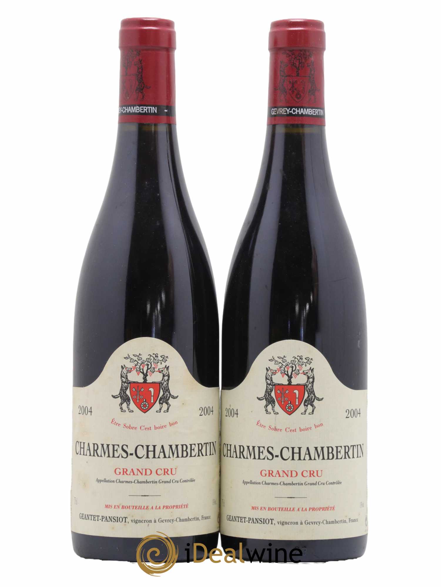 Charmes-Chambertin Grand Cru Geantet-Pansiot 2004 - Lot de 2 bouteilles - 0