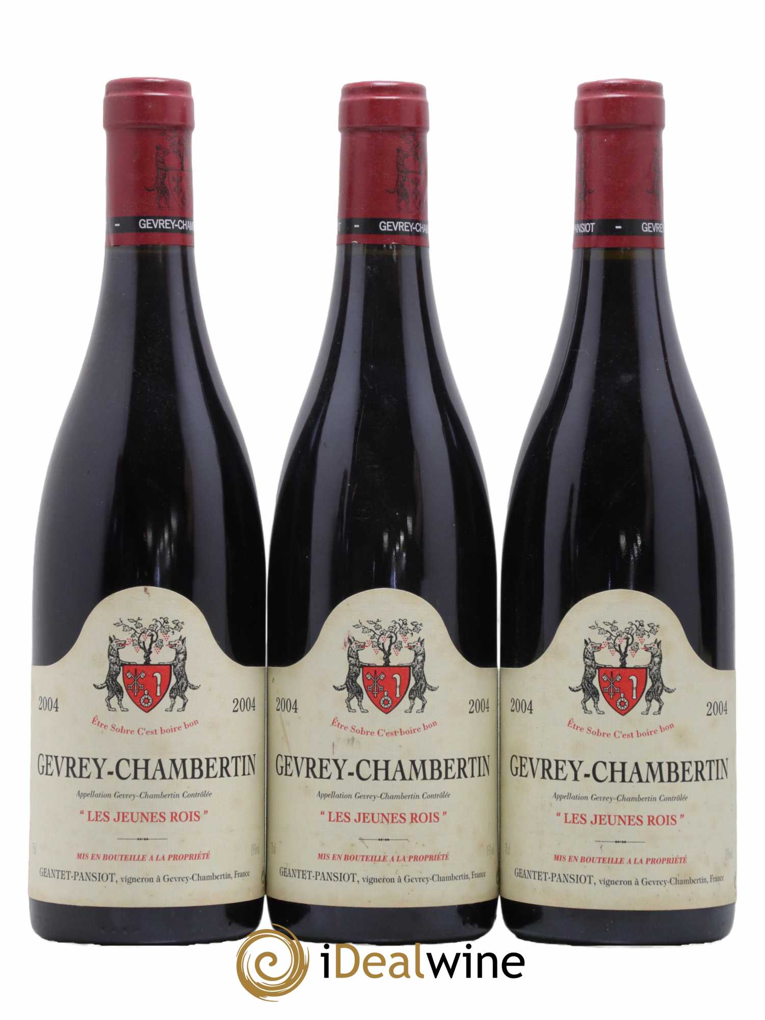 Gevrey-Chambertin Les Jeunes Rois Geantet-Pansiot 2004 - Lot de 6 bouteilles - 1