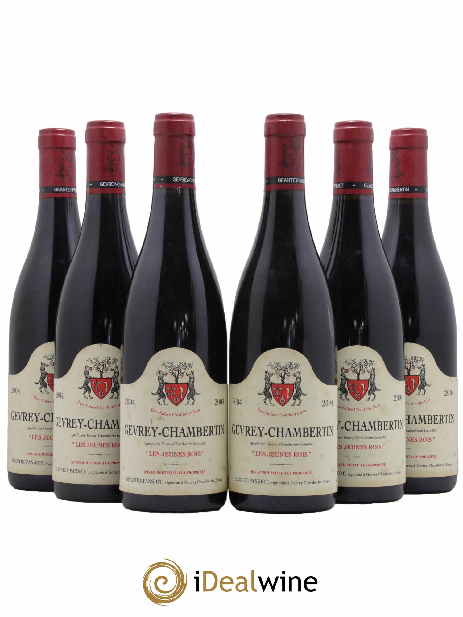 Gevrey-Chambertin Les Jeunes Rois Geantet-Pansiot 2004 - Lot de 6 bouteilles - 0