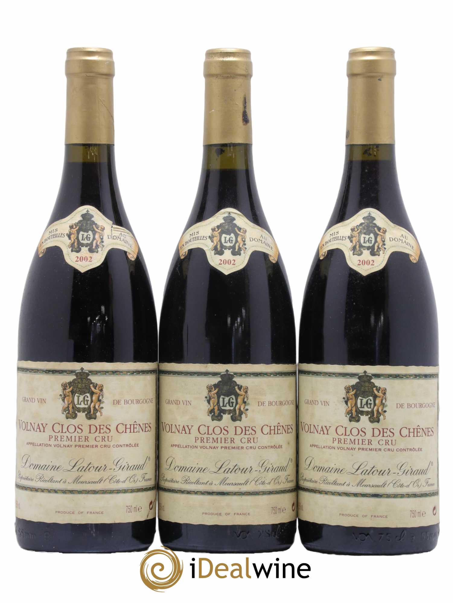 Volnay 1er Cru Clos des Chênes Latour Giraud 2002 - Lot de 3 bouteilles - 0