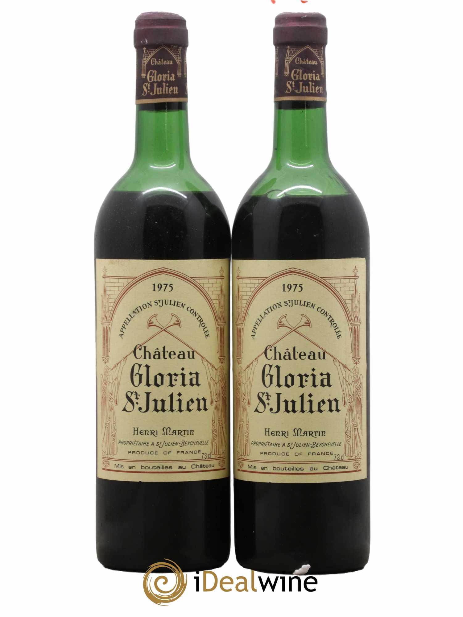 Château Gloria 1975 - Lot de 2 bouteilles - 0