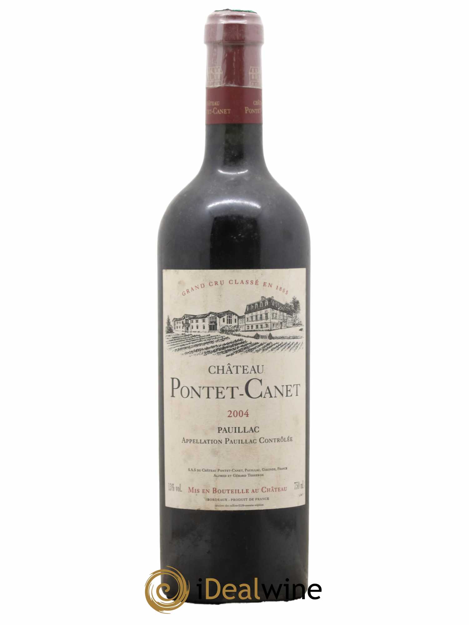 Château Pontet Canet 5ème Grand Cru Classé 2004 - Lot de 1 bouteille - 0