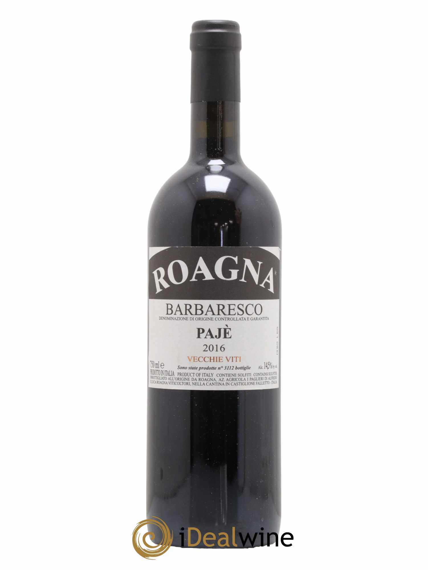 Barbaresco DOCG Pajè Vecchie Viti Roagna 2016 - Lot de 1 bouteille - 0