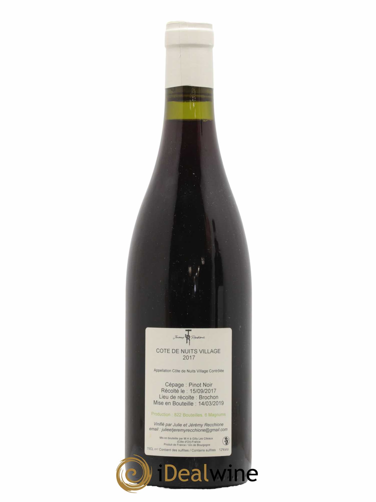 Côte de Nuits-Villages Jeremy Recchione 2017 - Lot of 1 bottle - 1