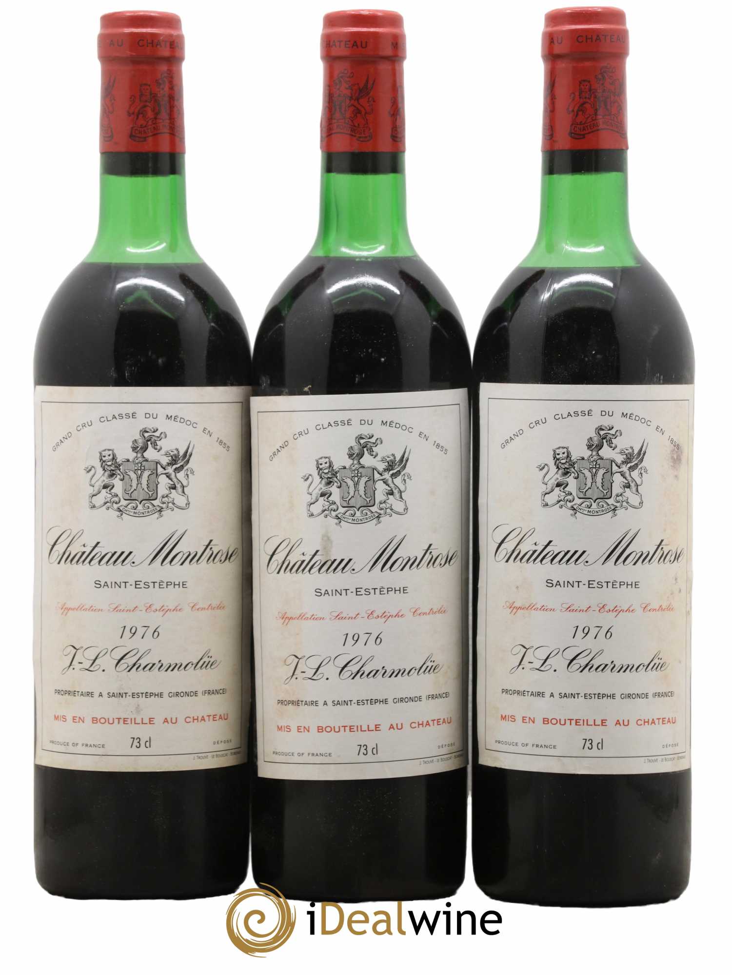 Château Montrose 2ème Grand Cru Classé 1976 - Lot de 3 bouteilles - 0