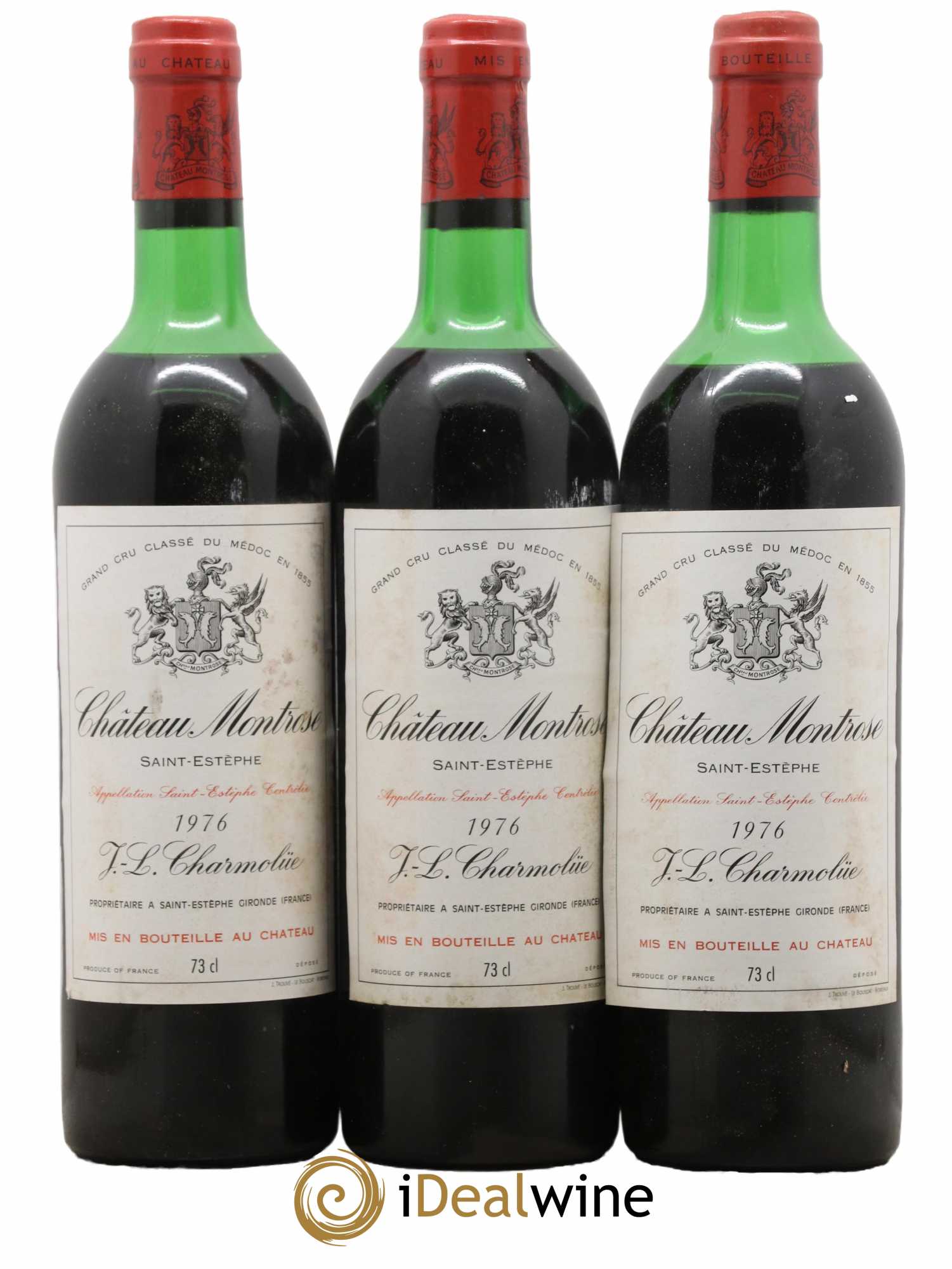 Château Montrose 2ème Grand Cru Classé 1976 - Lot de 3 bouteilles - 0
