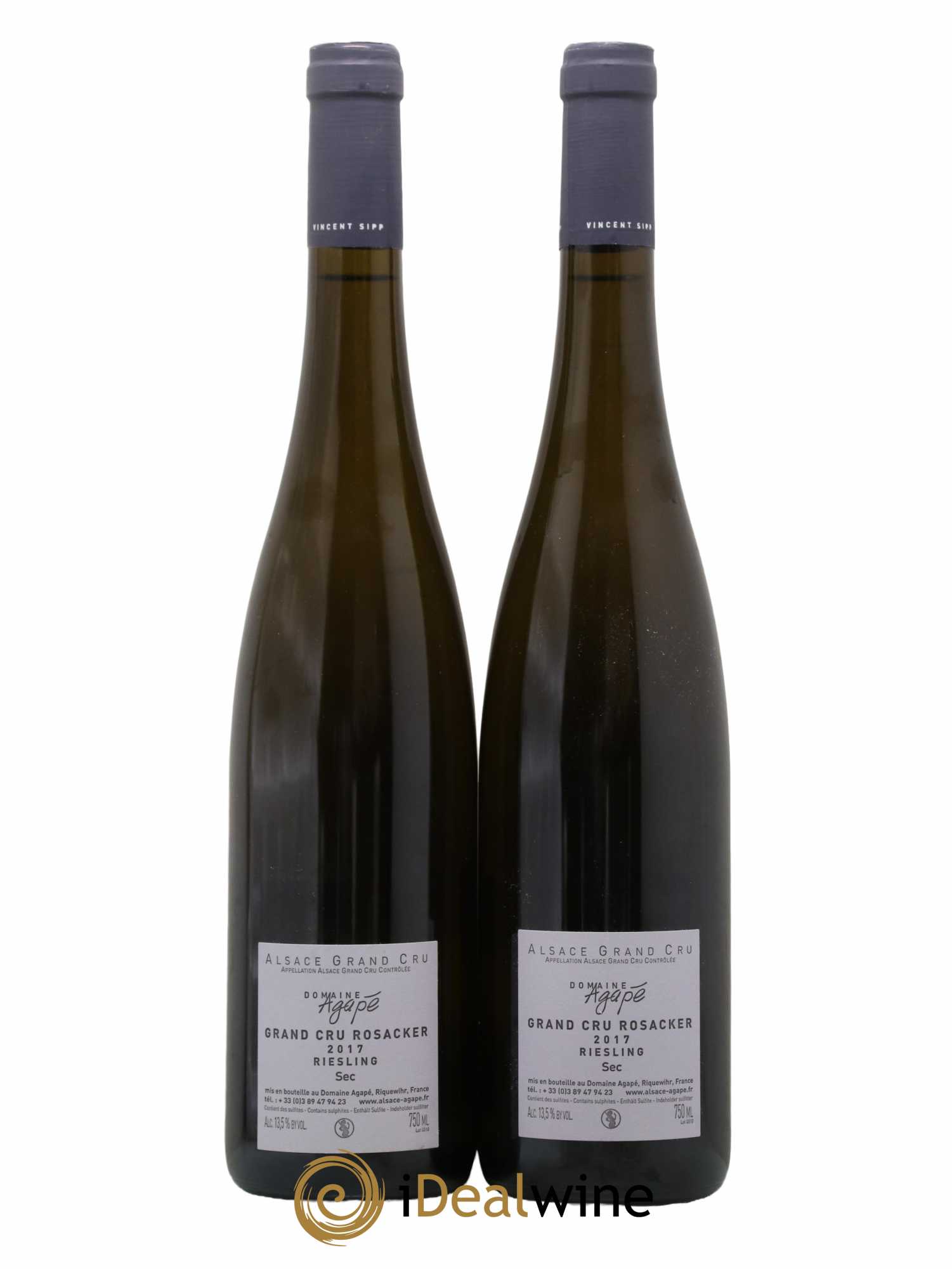 Alsace Grand Cru Rosacker Domaine Agapé 2017 - Posten von 2 Flaschen - 1