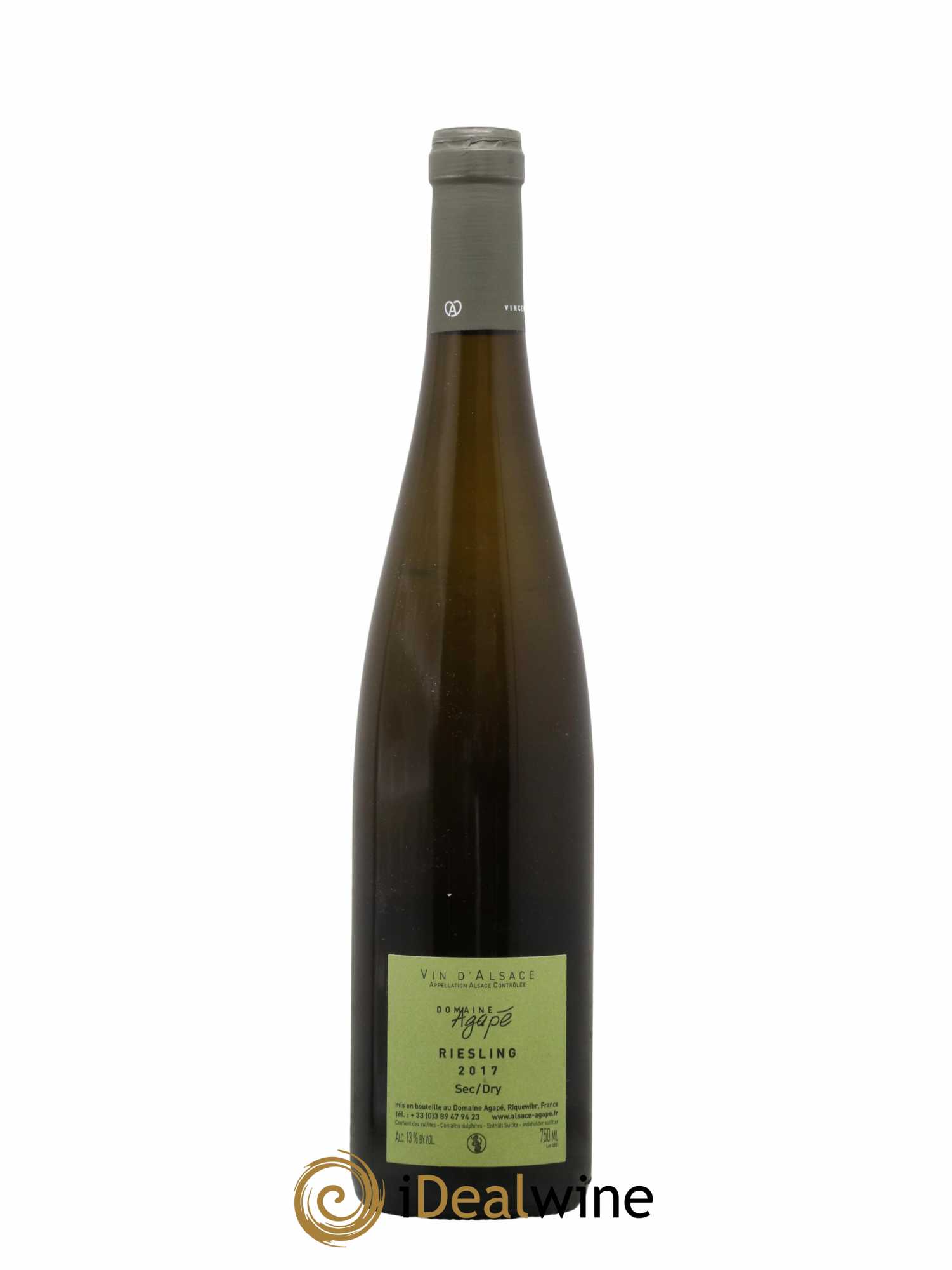 Alsace Riesling Domaine Agapé 2017 - Lot de 1 bouteille - 1