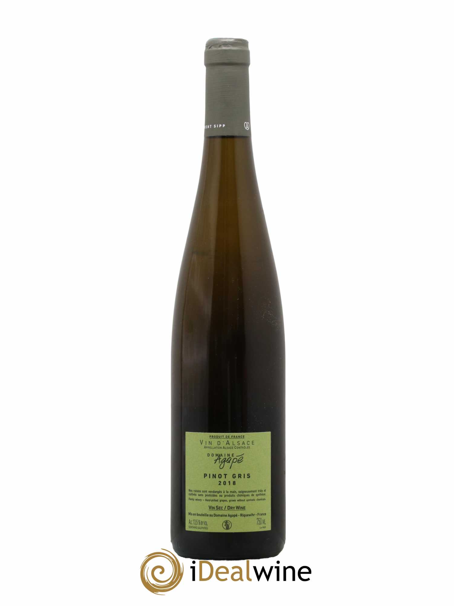 Alsace Pinot Gris Domaine Agapé 2018 - Lot de 1 bouteille - 1