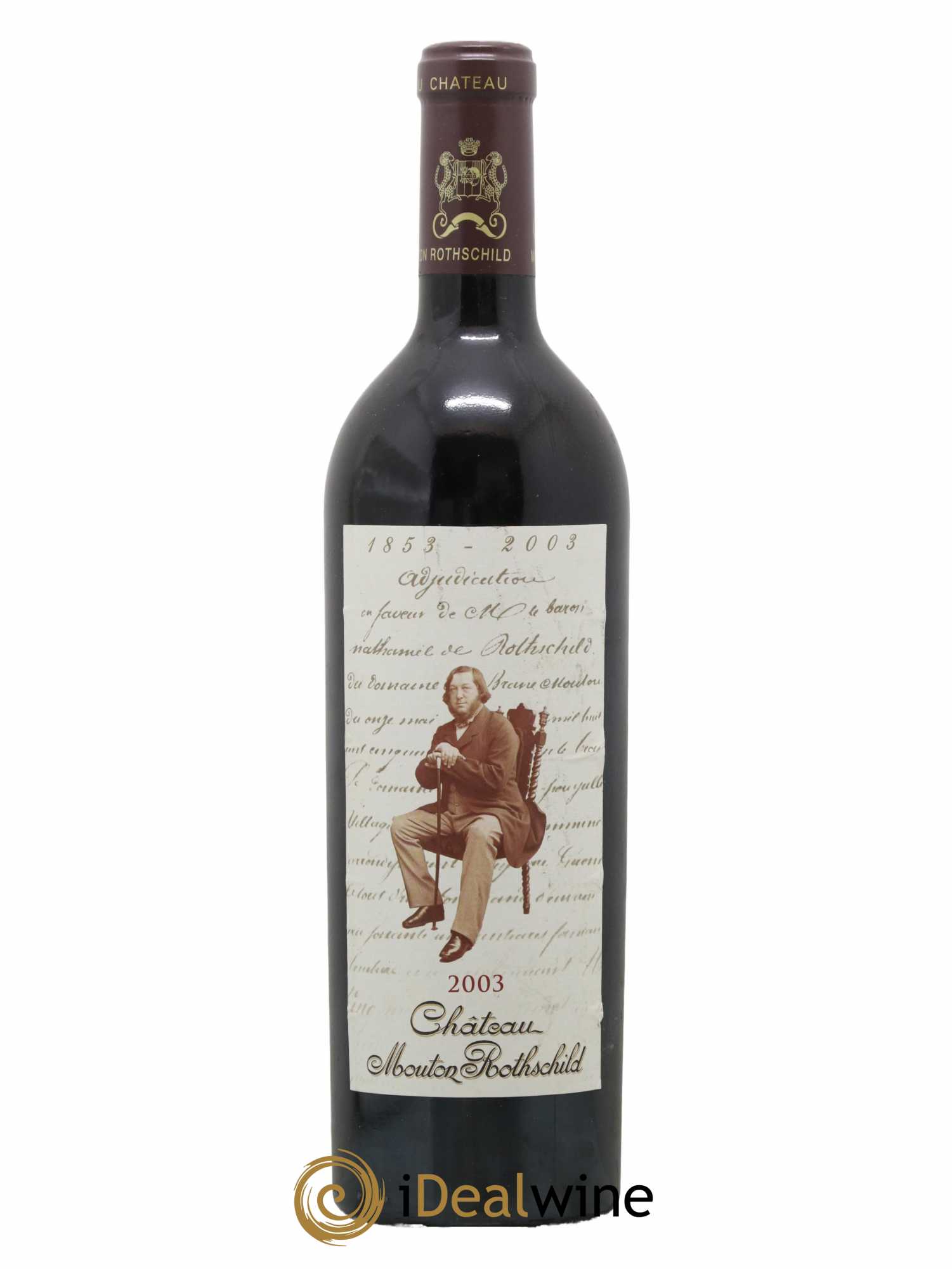 Château Mouton Rothschild 1er Grand Cru Classé 2003 - Lot de 1 bouteille - 0