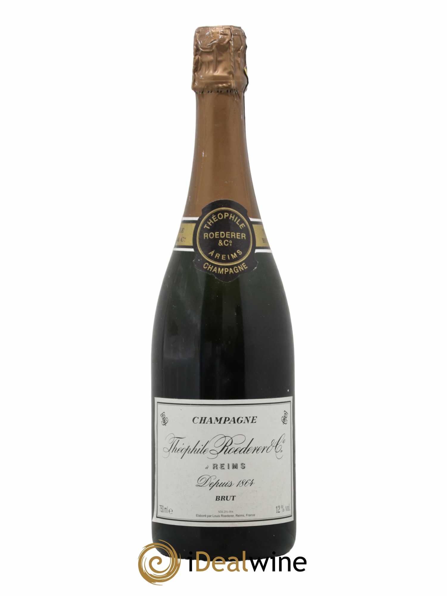 Champagne Brut Théophile Roederer - Lot de 1 bouteille - 0
