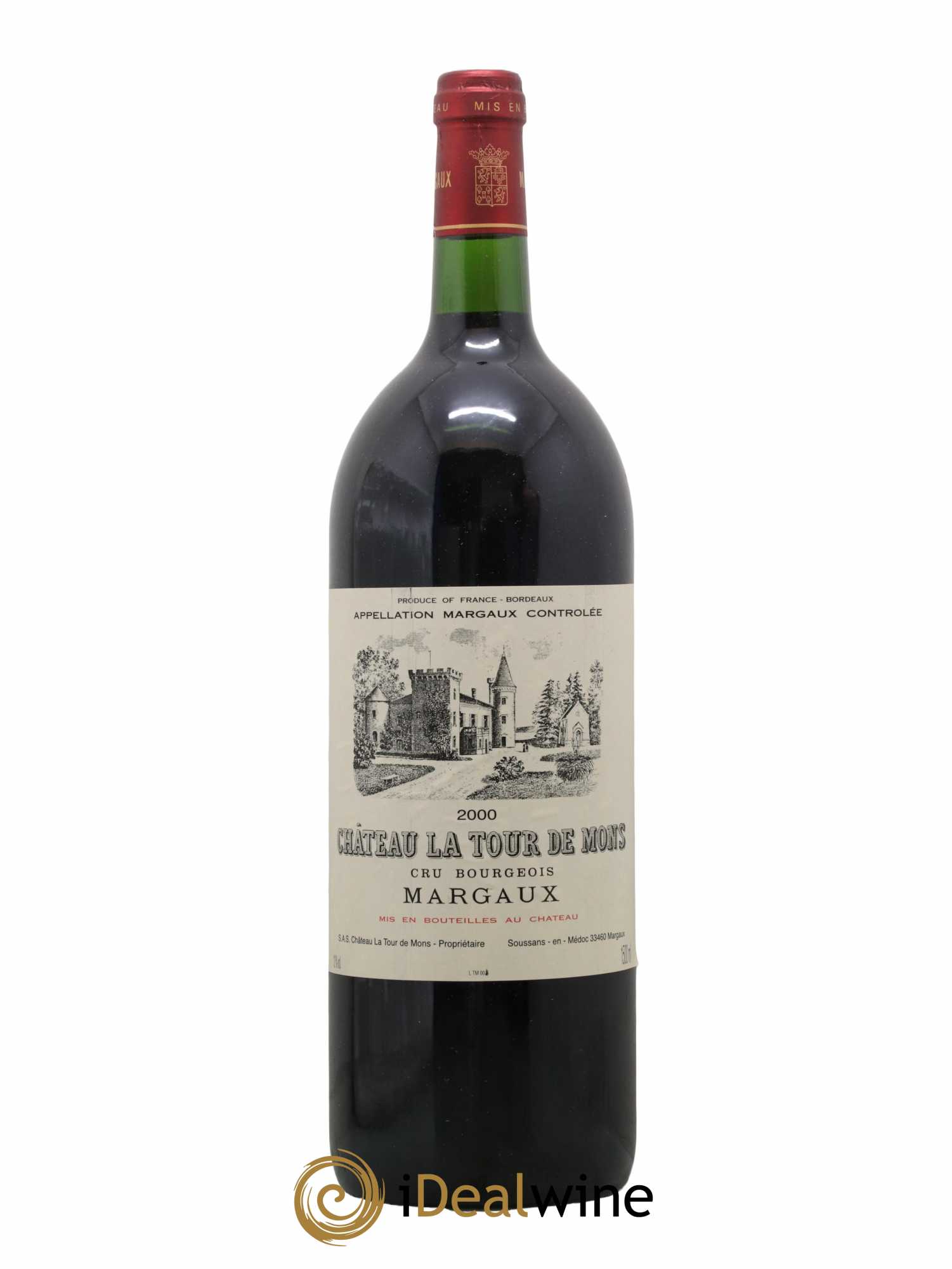 Château la Tour de Mons Cru Bourgeois 2000 - Lot de 1 magnum - 0
