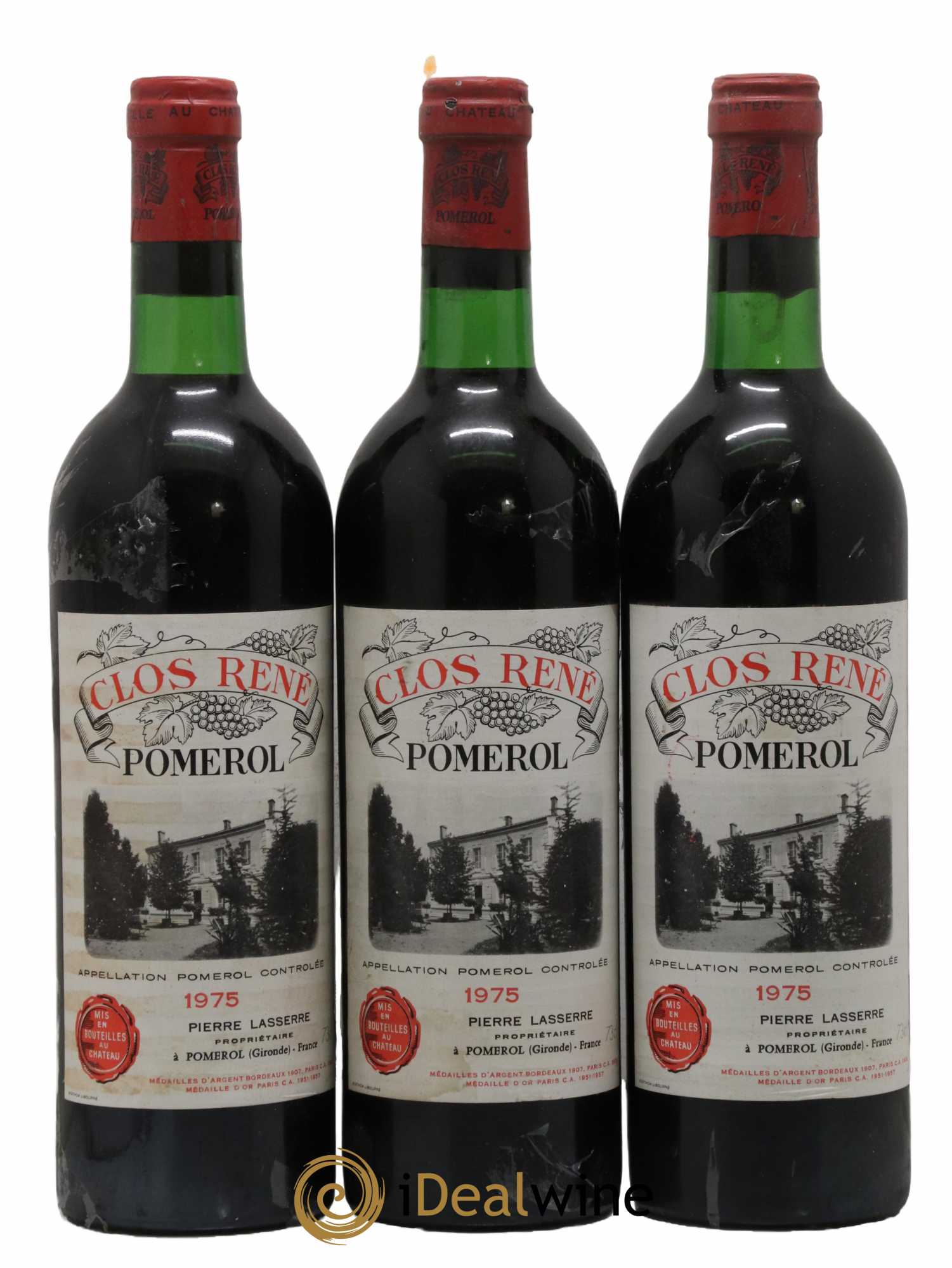 Clos René 1975 - Lot de 3 bouteilles - 0
