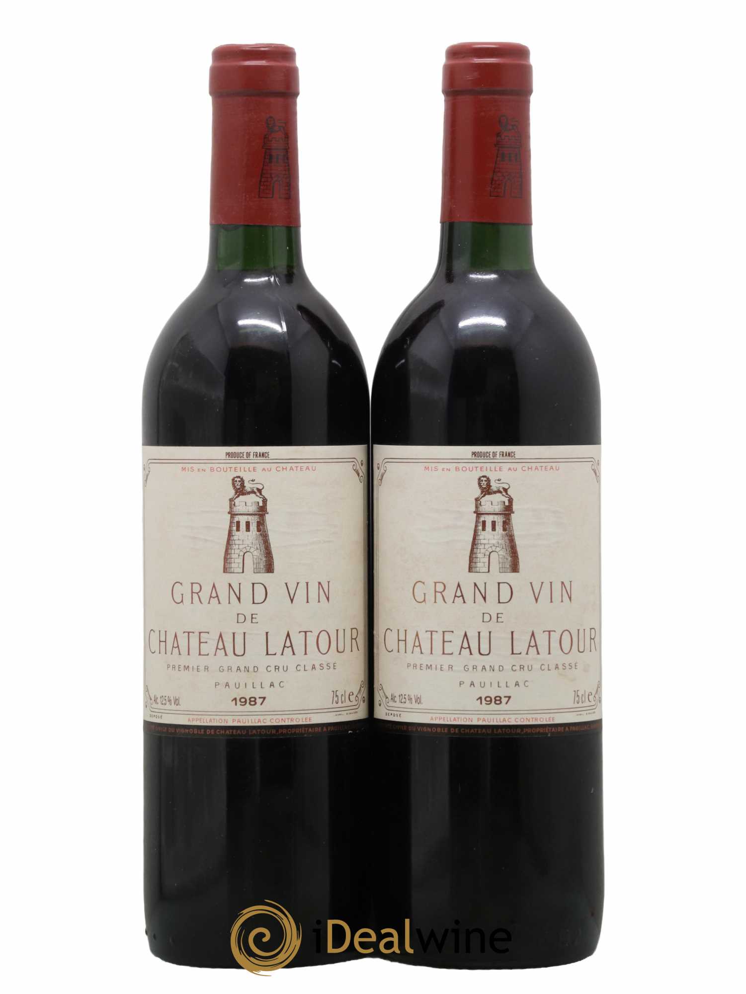 Château Latour 1er Grand Cru Classé 1987 - Lot de 2 bouteilles - 0
