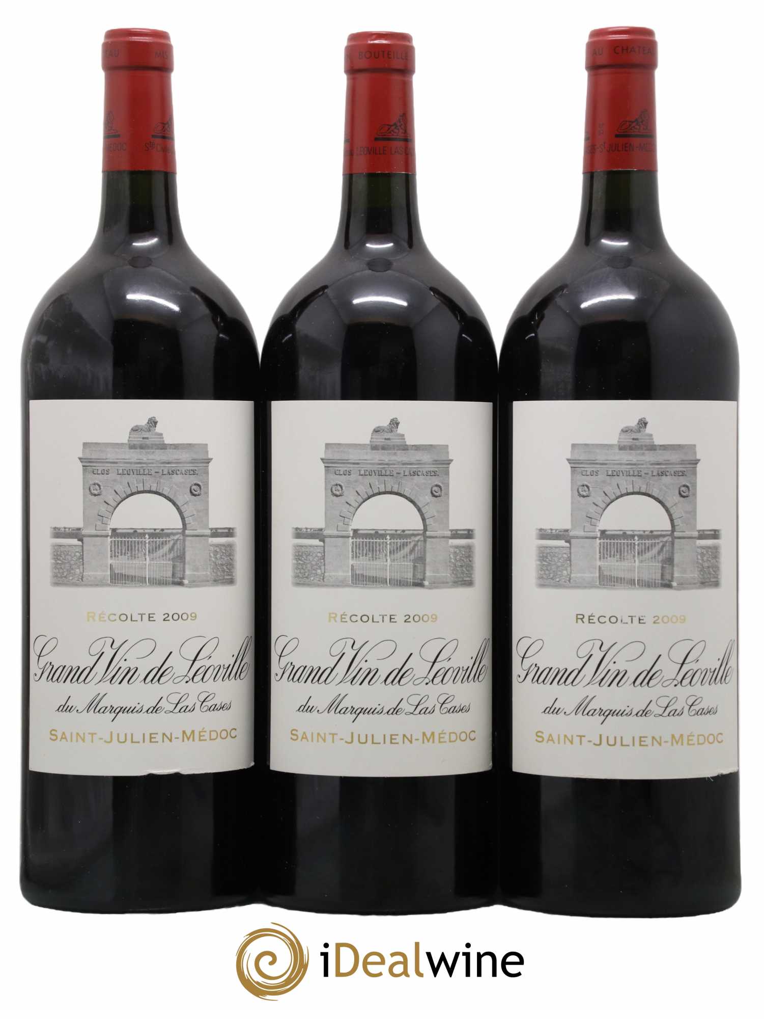 Château Léoville Las Cases 2ème Grand Cru Classé 2009 - Lot de 3 magnums - 0