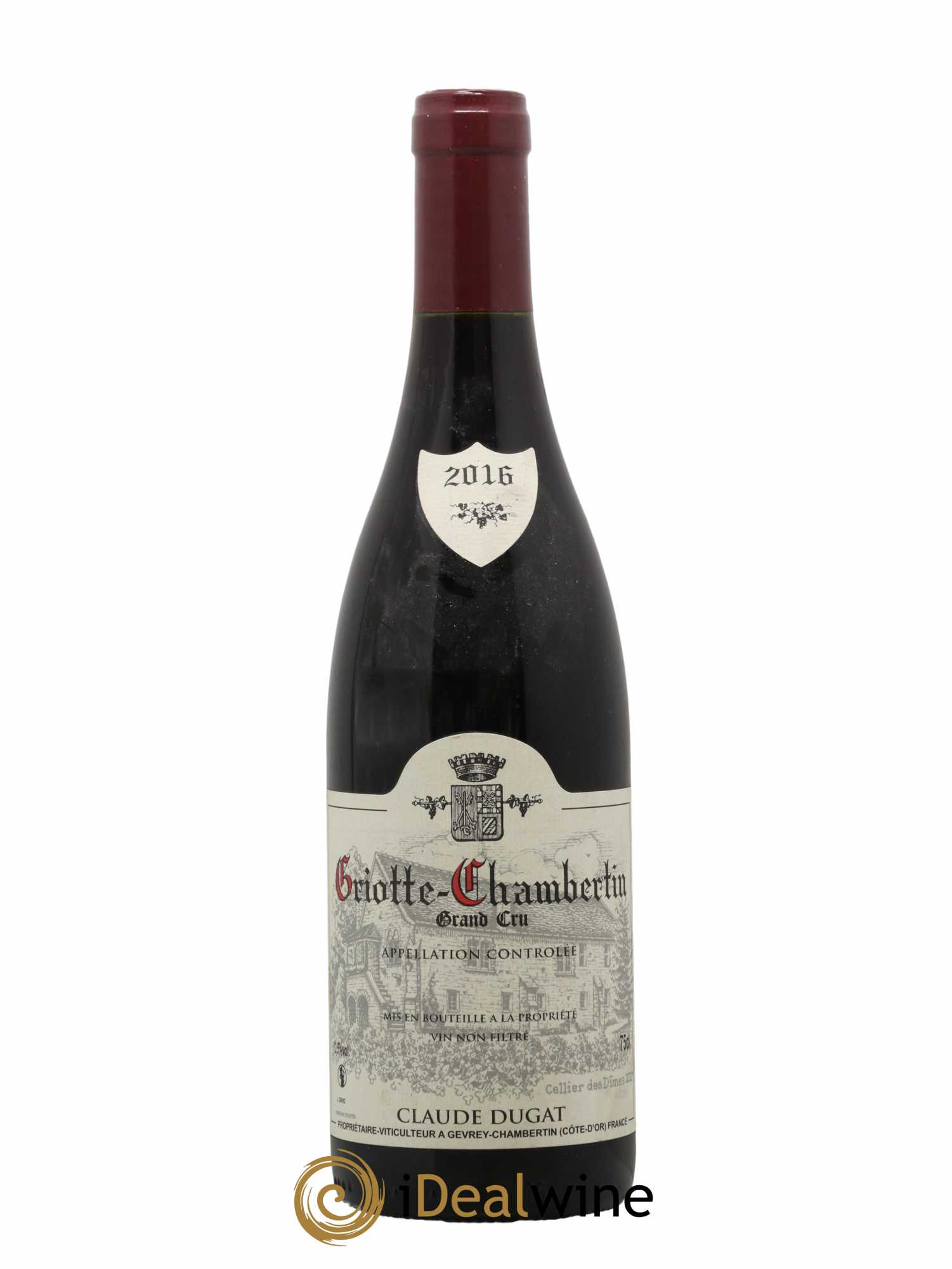 Griotte-Chambertin Grand Cru Claude Dugat 2016 - Lot de 1 bouteille - 0