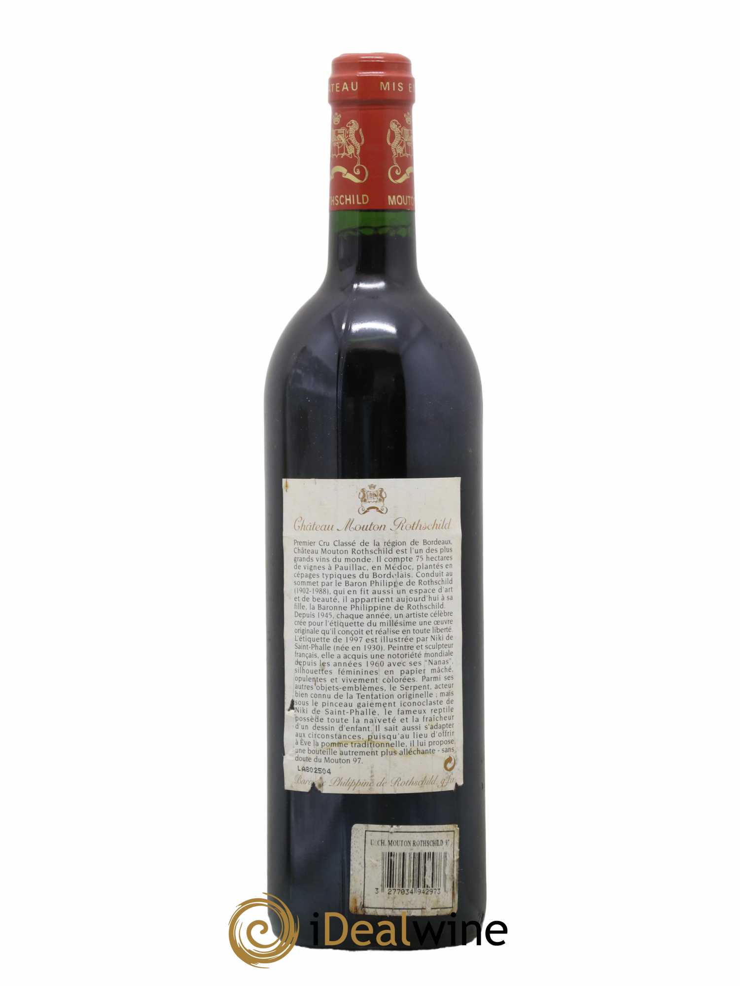 Château Mouton Rothschild 1er Grand Cru Classé 1997 - Lot de 1 bouteille - 1
