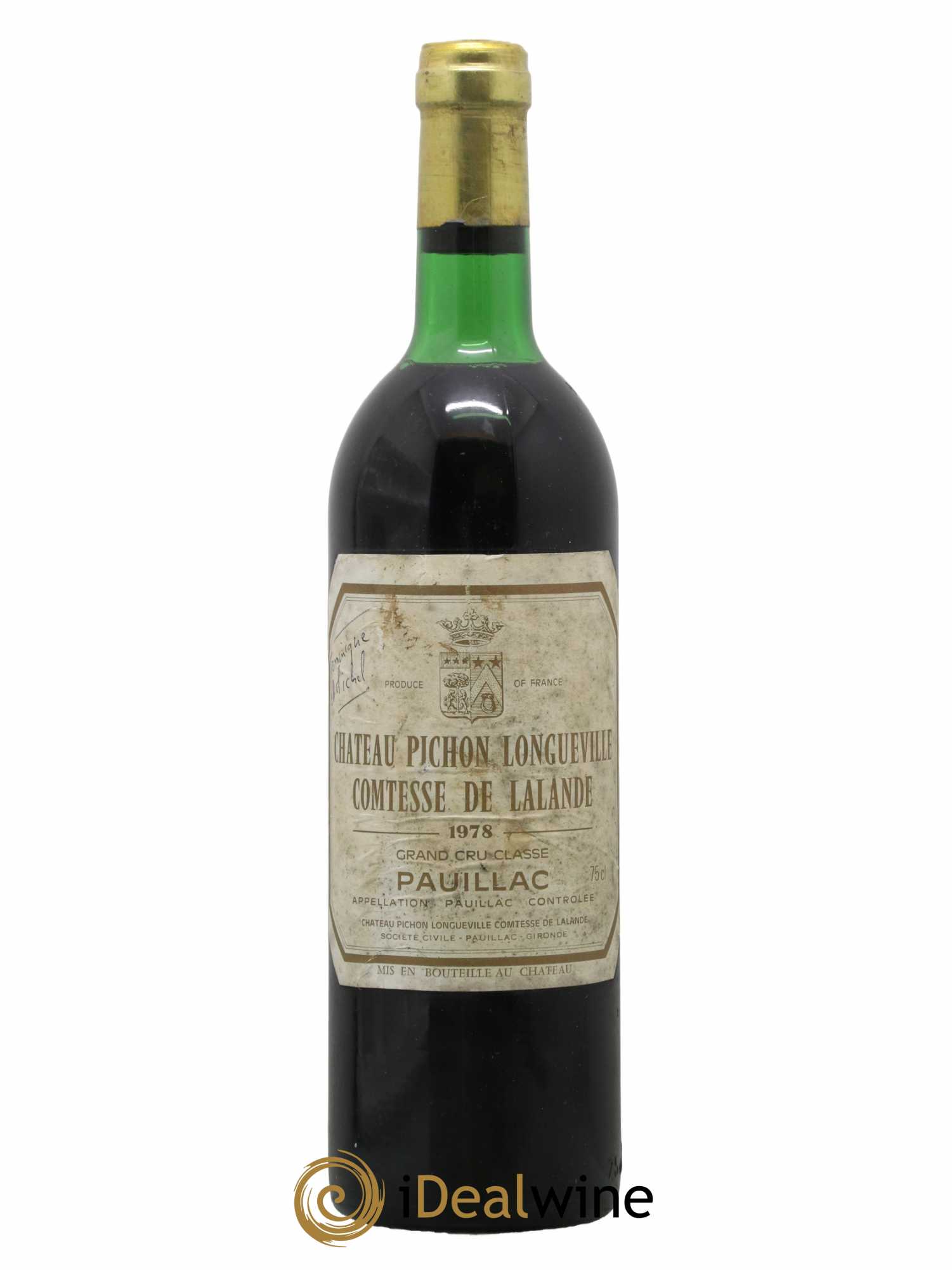 Château Pichon Longueville Comtesse de Lalande 2ème Grand Cru Classé 1978 - Lot de 1 bouteille - 0