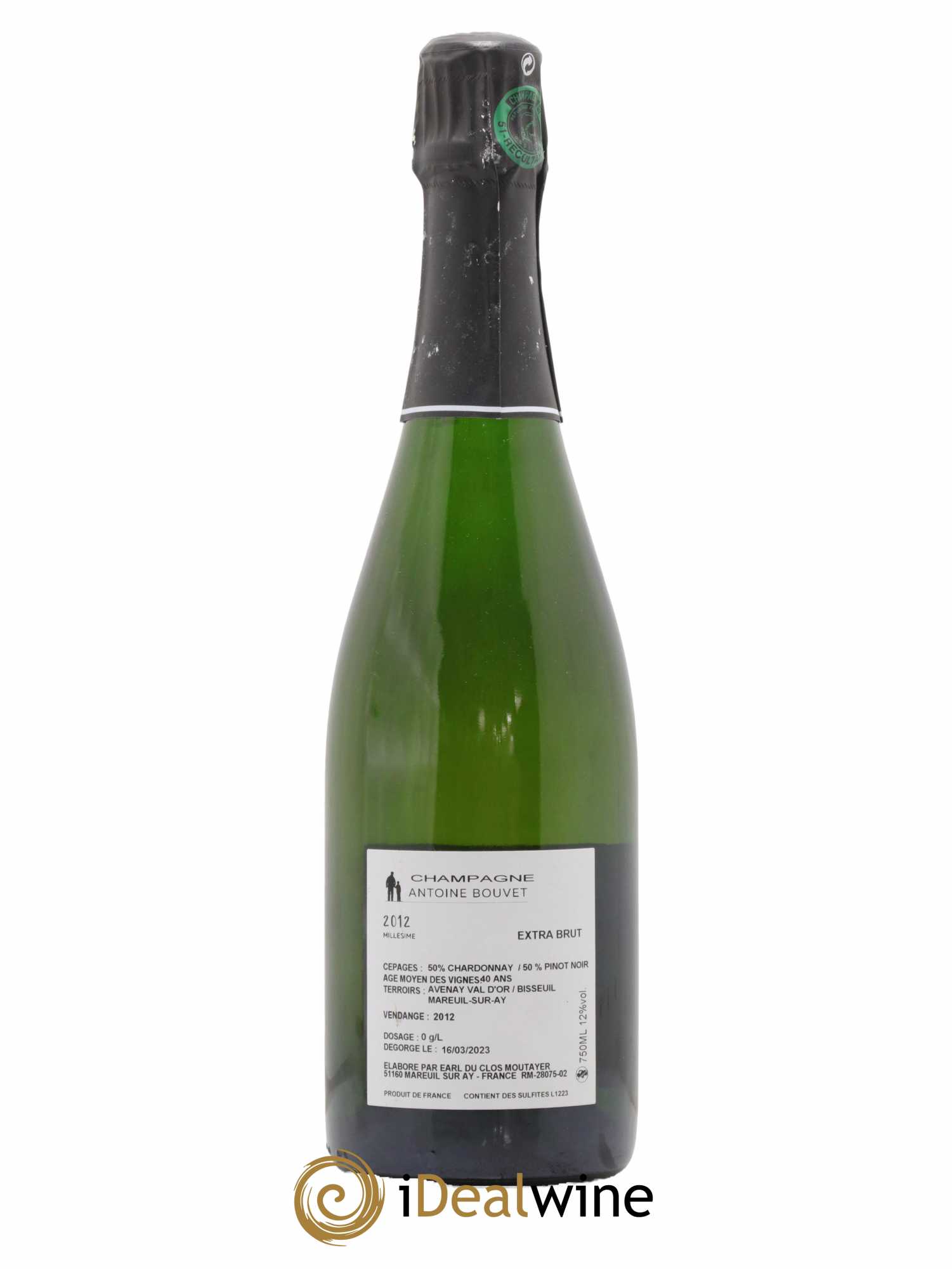 Champagne Extra Brut Antoine Bouvet 2012 - Lot de 1 bouteille - 1