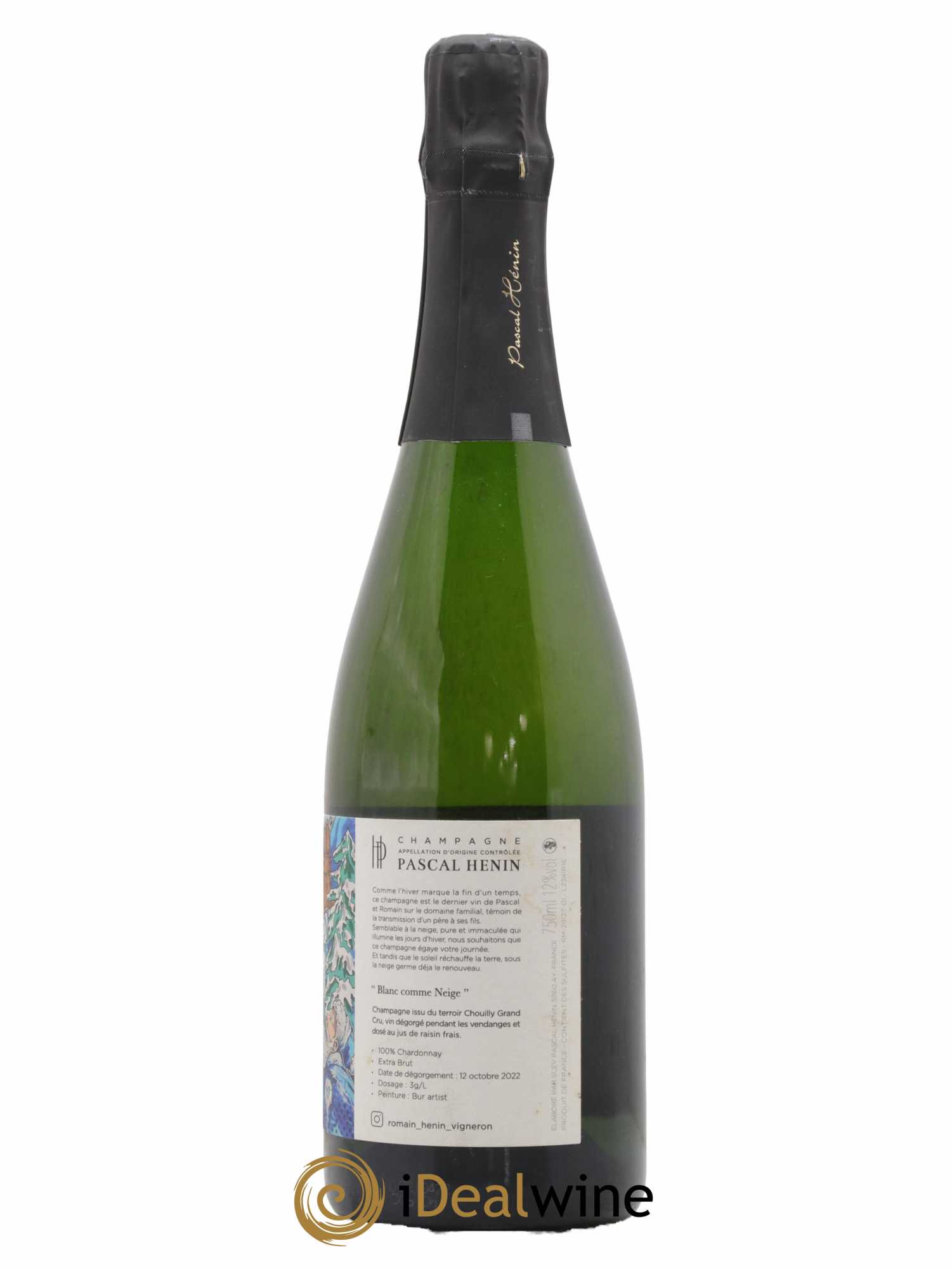 Blanc Comme Neige Pascal Henin - Romain Henin - Lot de 1 bouteille - 1