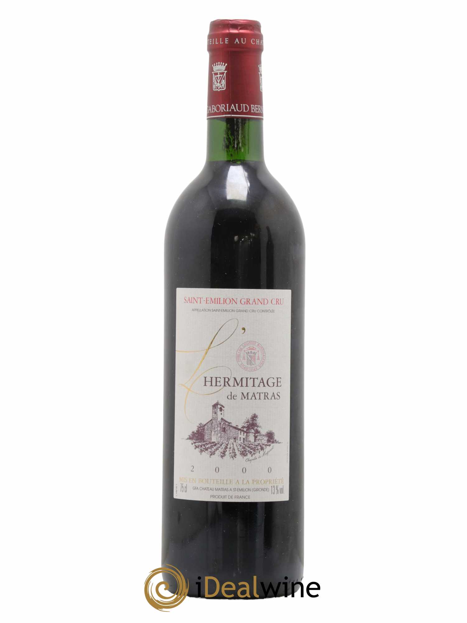 Château l' Hermitage 2000 - Lot de 1 bouteille - 0