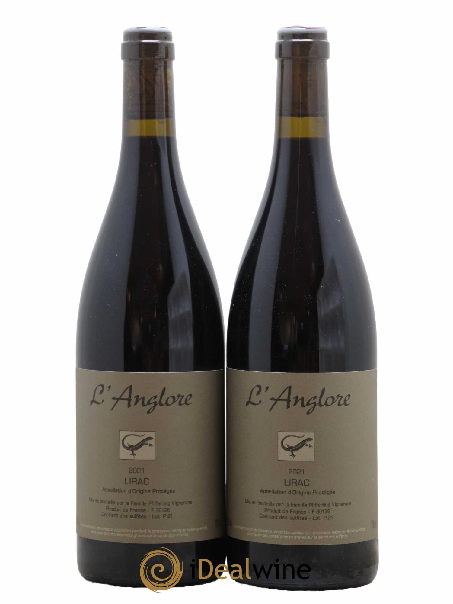 Lirac L'Anglore 2021 - Posten von 2 Flaschen - 0