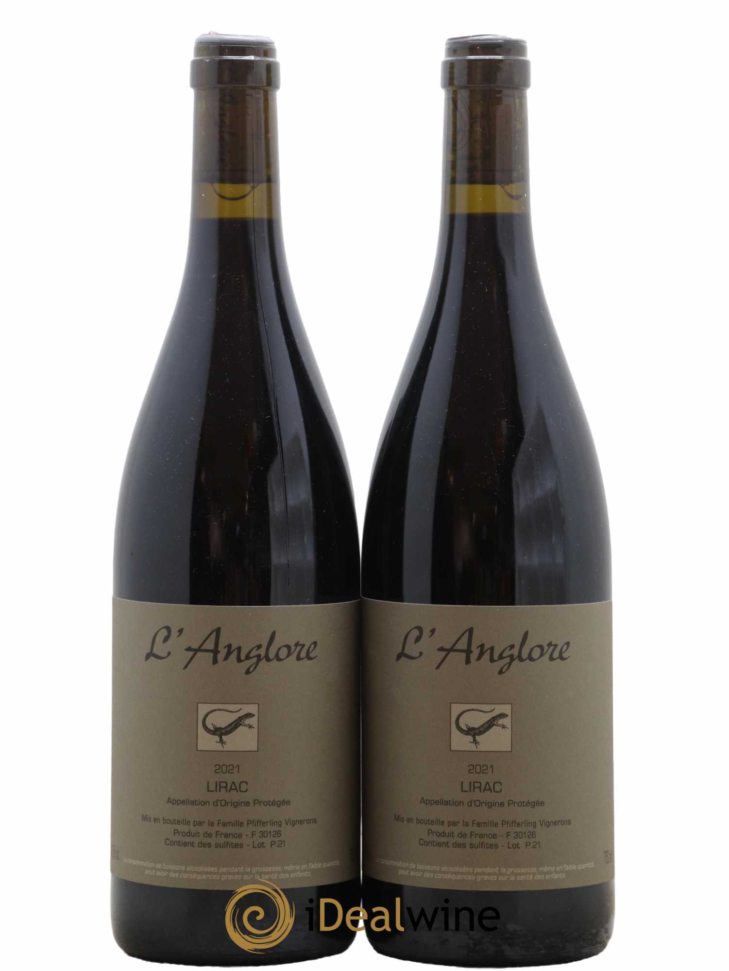 Lirac L'Anglore 2021 - Posten von 2 Flaschen - 0