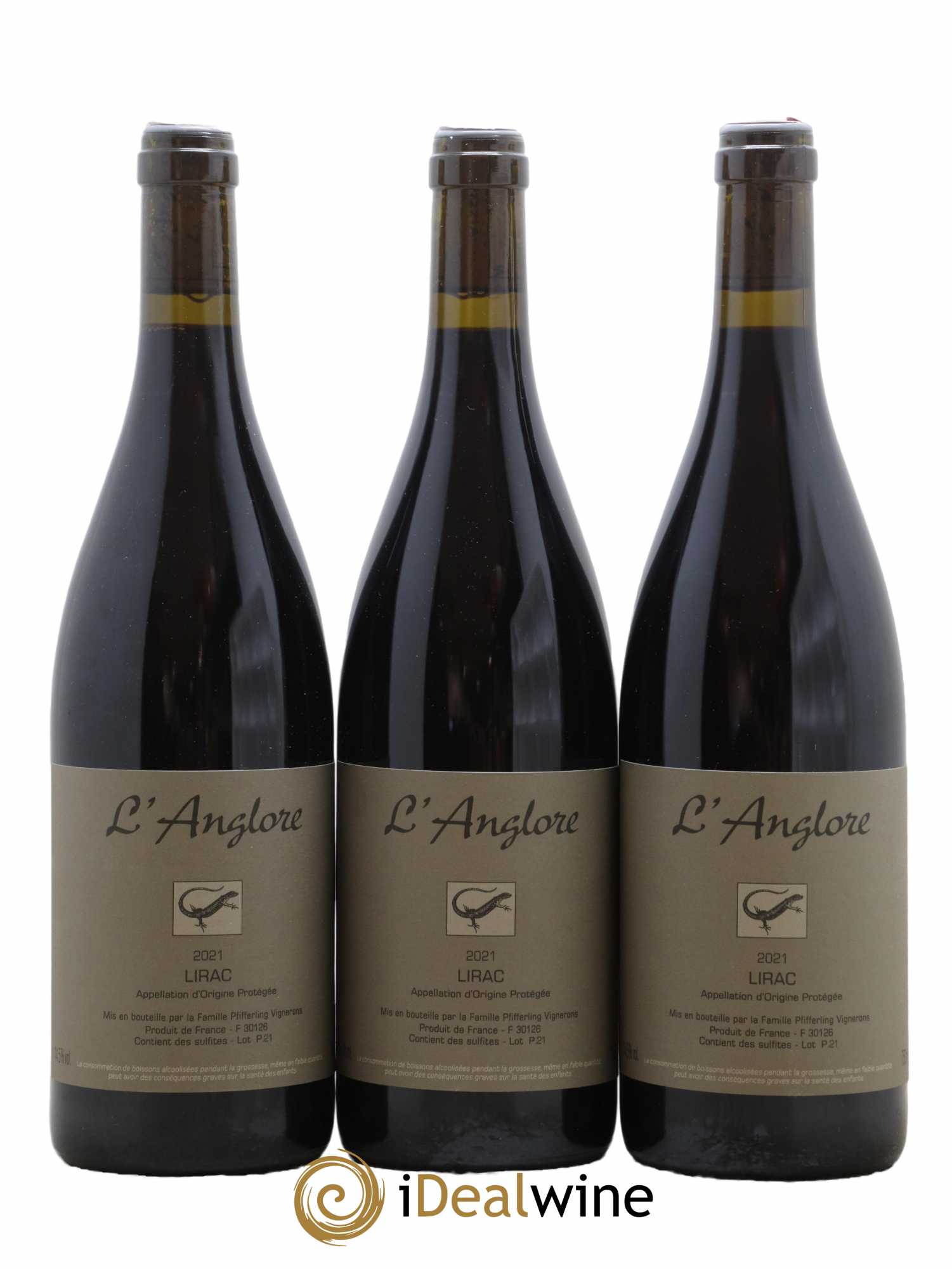 Lirac L'Anglore 2021 - Lot de 3 bouteilles - 0