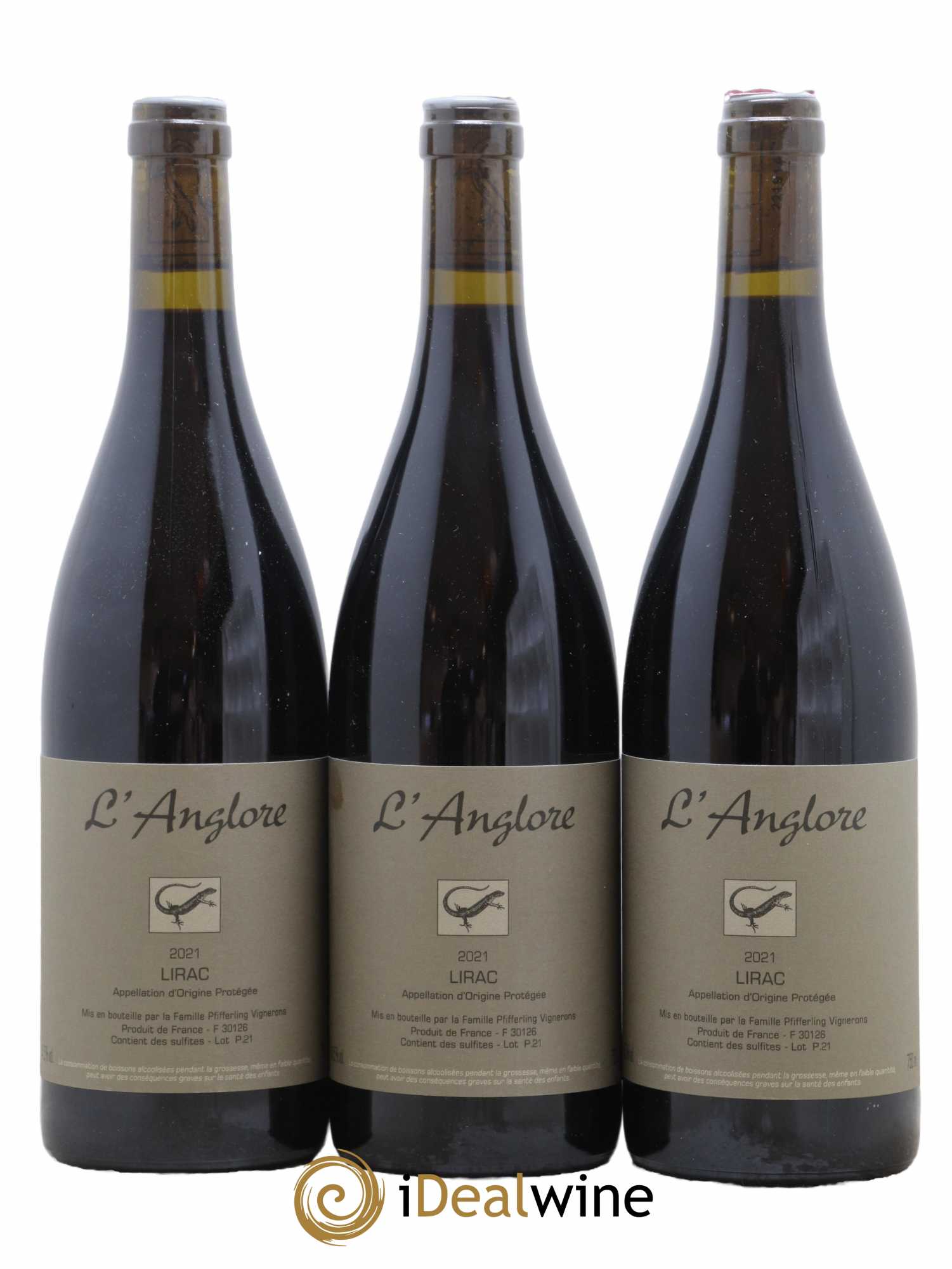 Lirac L'Anglore 2021 - Lot de 3 bouteilles - 0