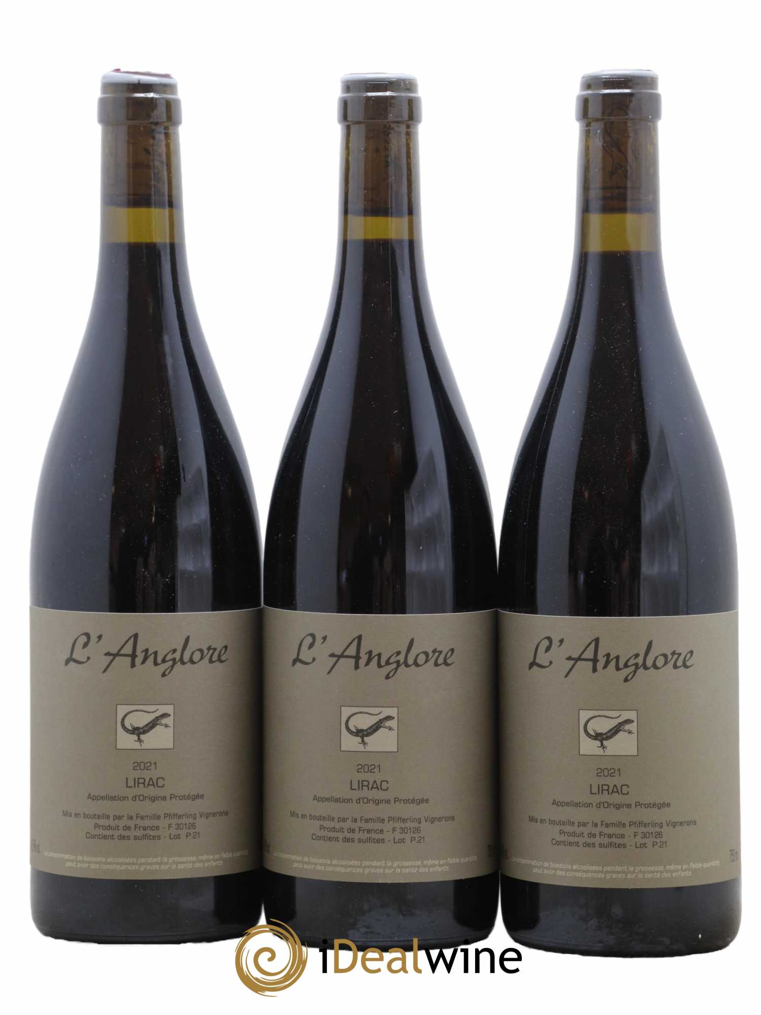 Lirac L'Anglore 2021 - Lot de 3 bouteilles - 0