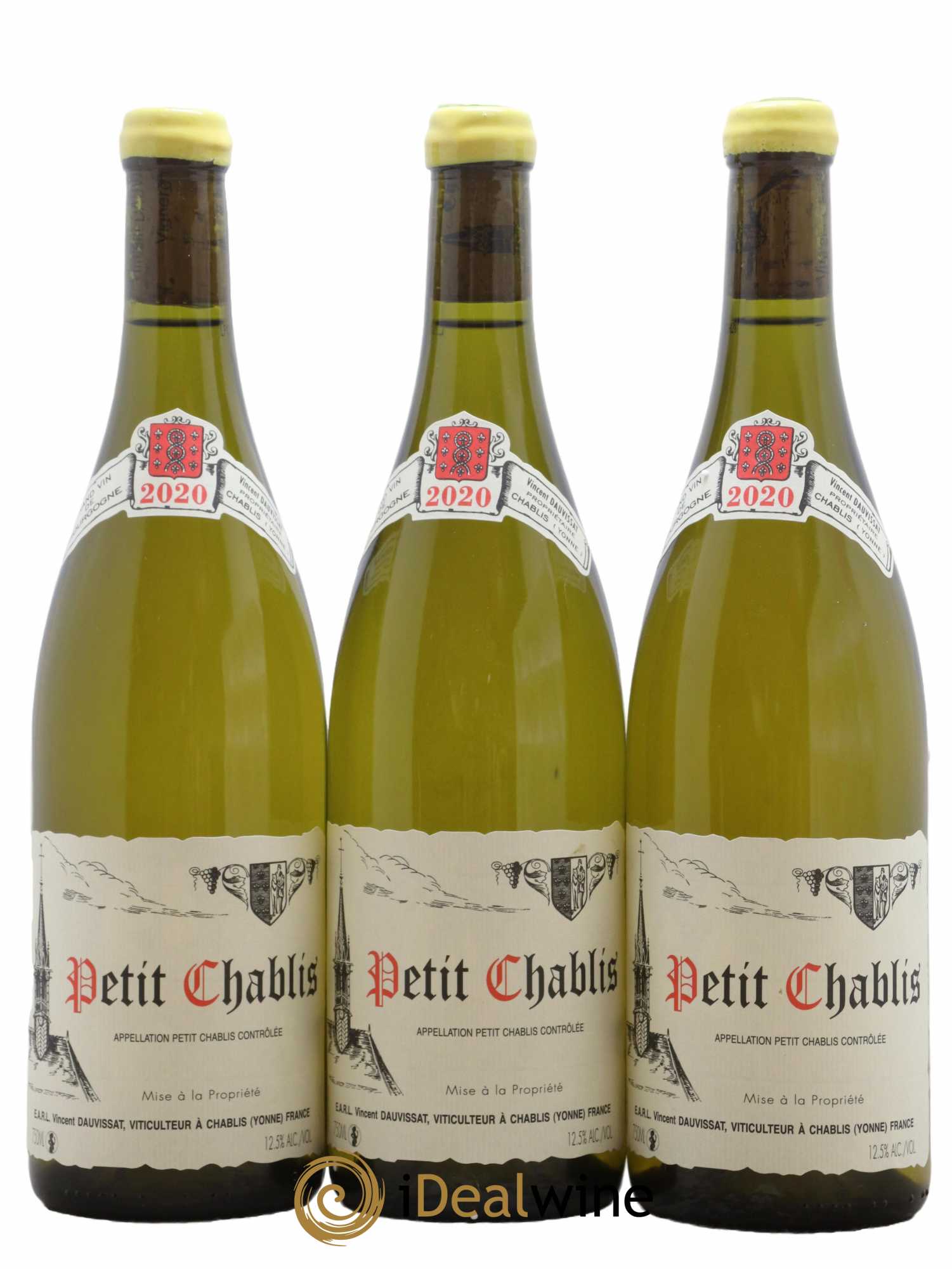 Petit Chablis Vincent Dauvissat (Domaine) 2020 - Lot de 3 bouteilles - 0