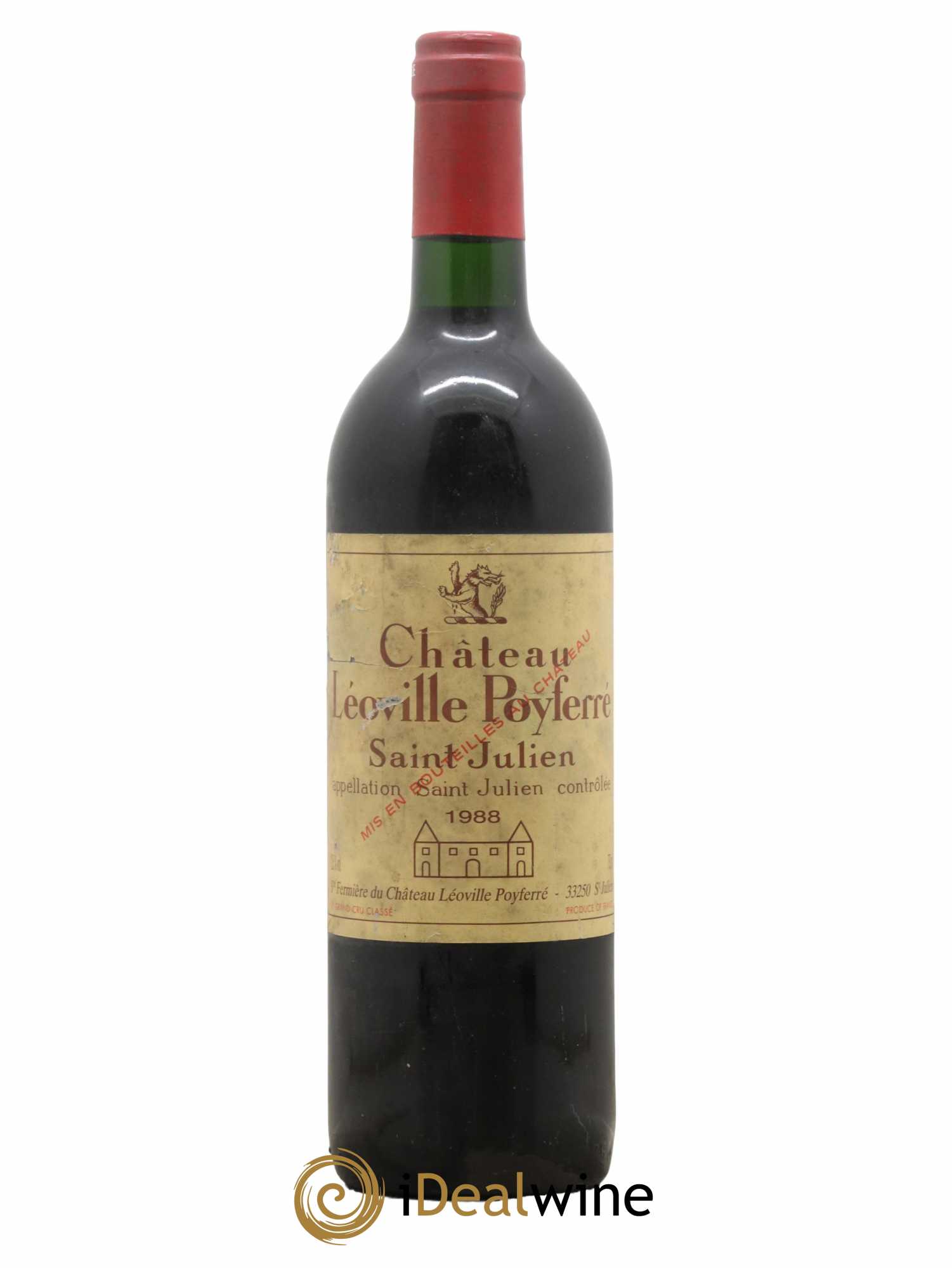 Château Léoville Poyferré 2ème Grand Cru Classé 1988 - Lot de 1 bouteille - 0