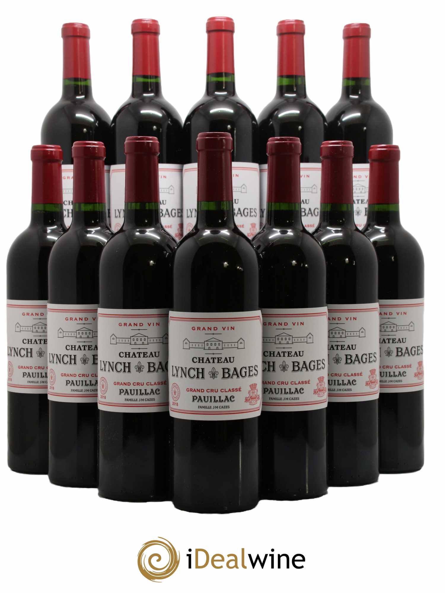 Château Lynch Bages 5ème Grand Cru Classé 2018 - Lot de 12 bouteilles - 0