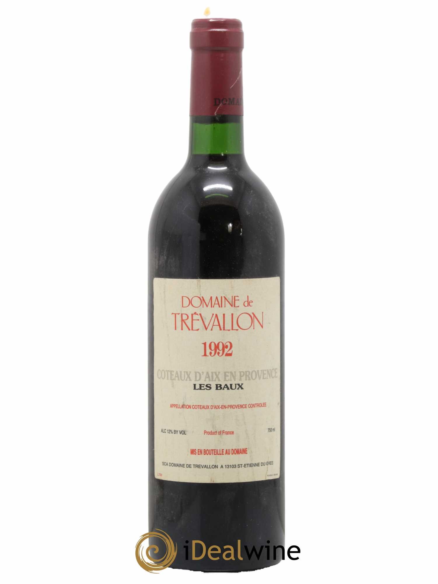 Coteaux d'Aix-en-Provence Trévallon (Domaine de) Eloi Dürrbach 1992 - Lot de 1 bouteille - 0