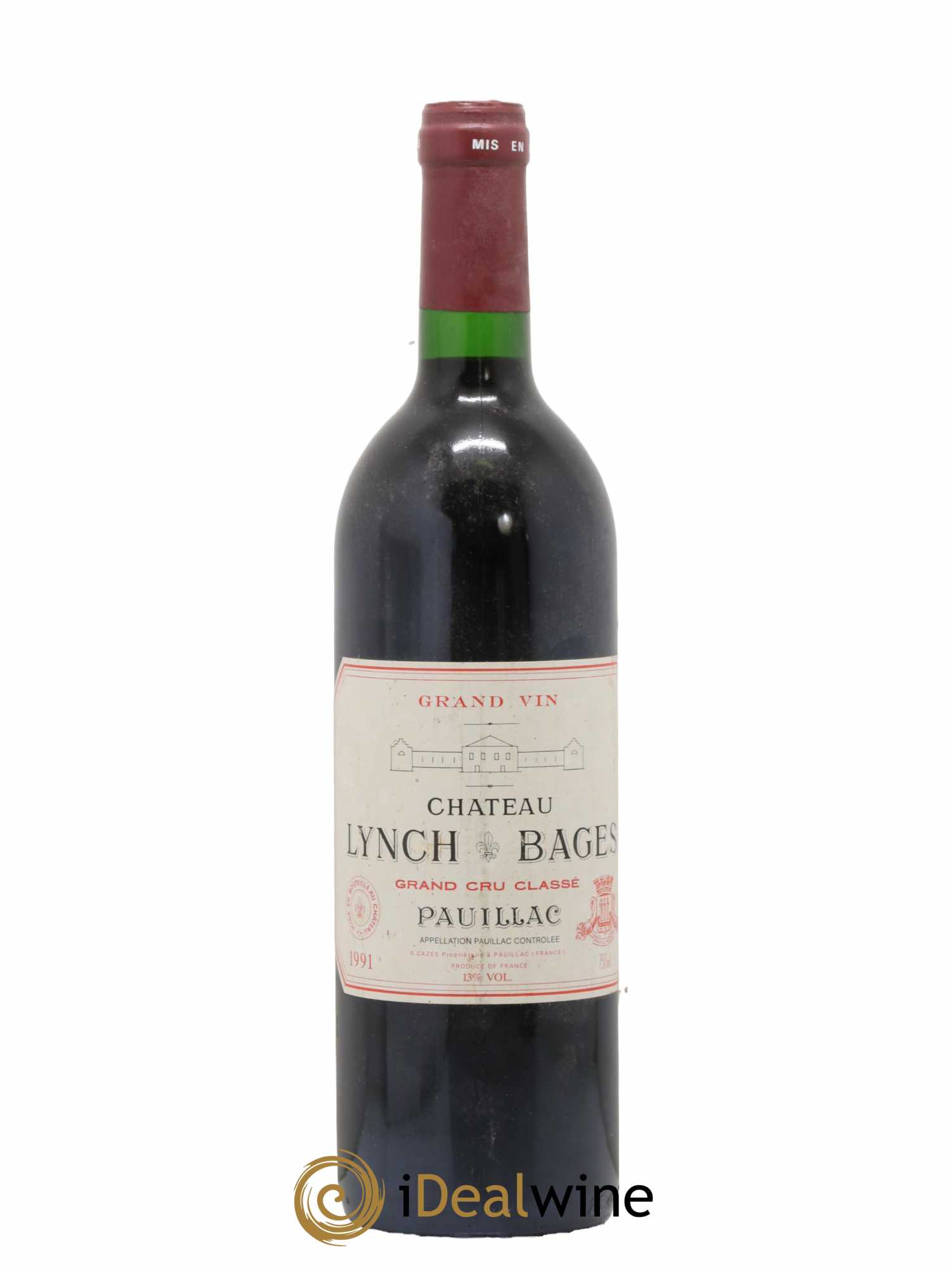 Château Lynch Bages 5ème Grand Cru Classé 1991 - Lot de 1 bouteille - 0