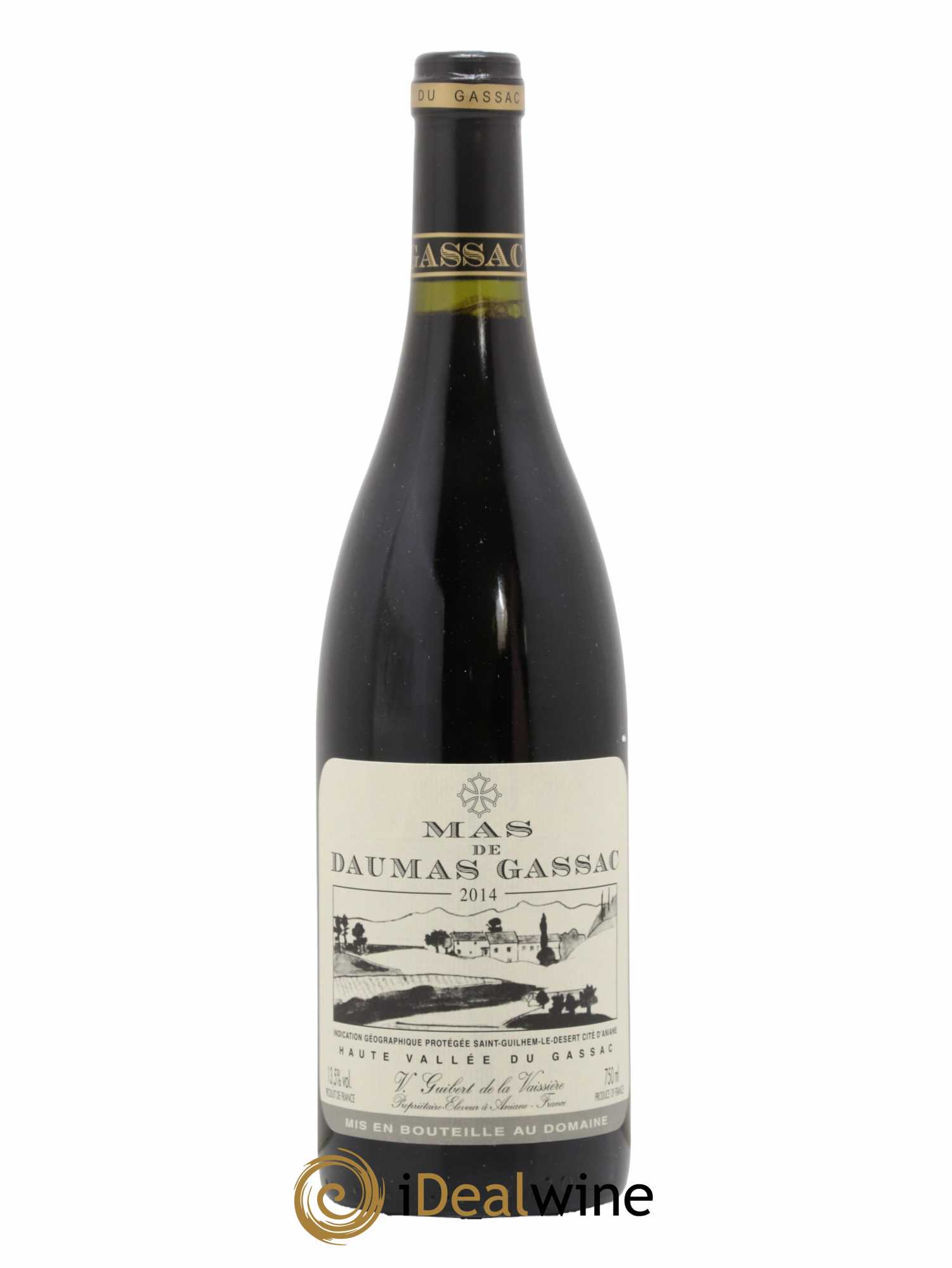 Saint-Guilhem-le-Désert - Cité d'Aniane Mas Daumas Gassac Famille Guibert de La Vaissière 2014 - Lot de 1 bouteille - 0