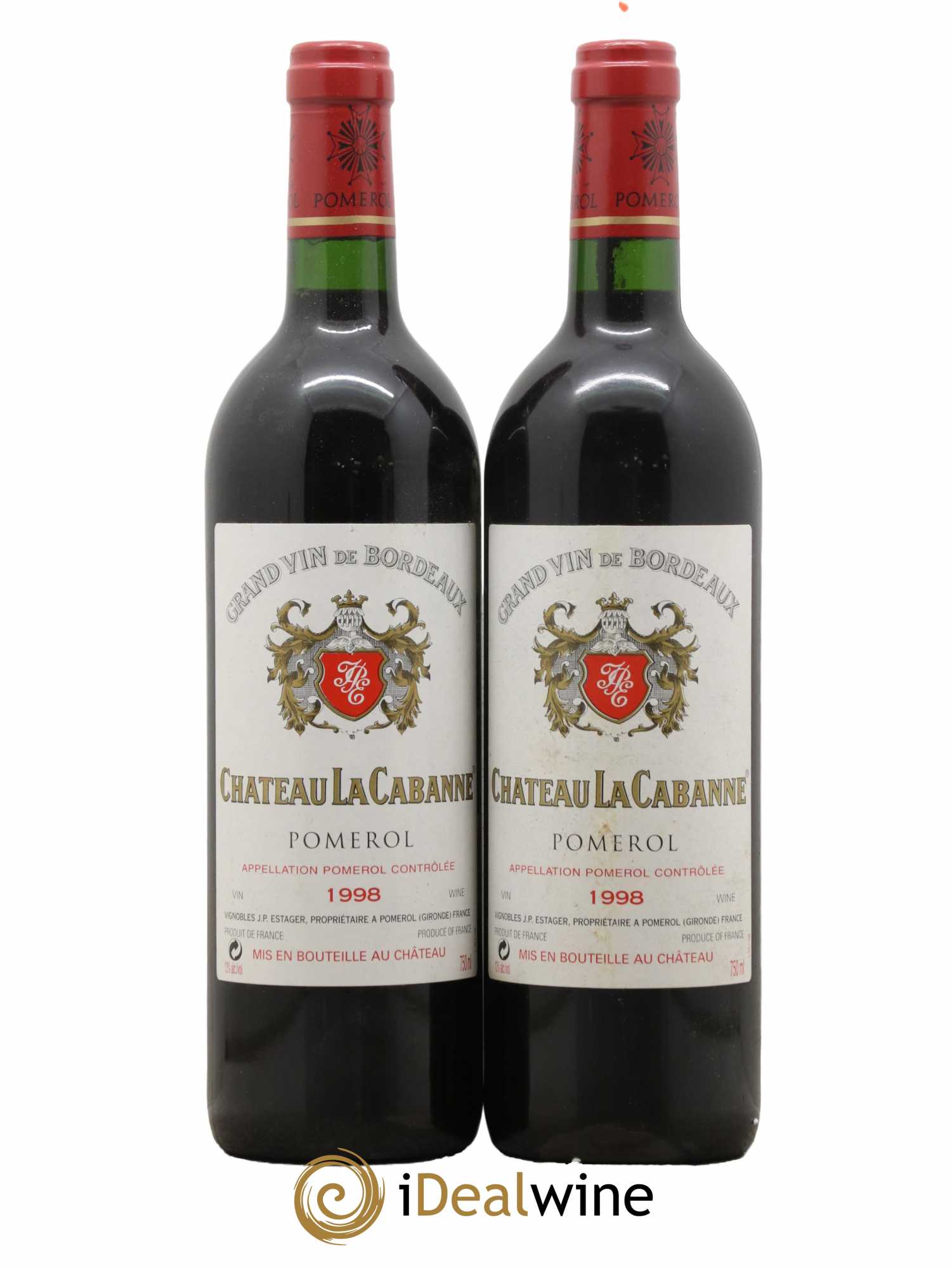 Château la Cabanne 1998 - Lot de 2 bouteilles - 0