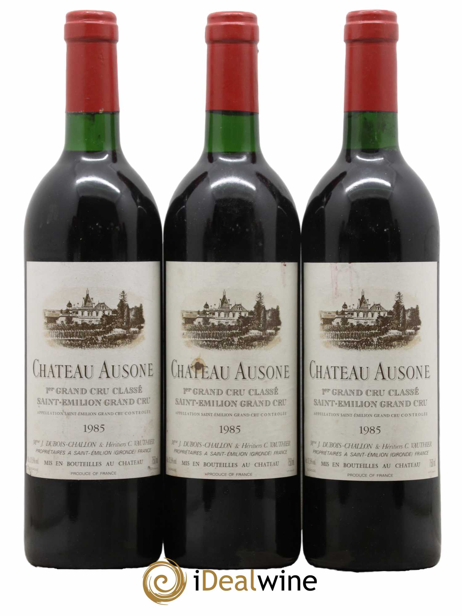 Château Ausone 1er Grand Cru Classé A 1985 - Lot de 3 bouteilles - 0