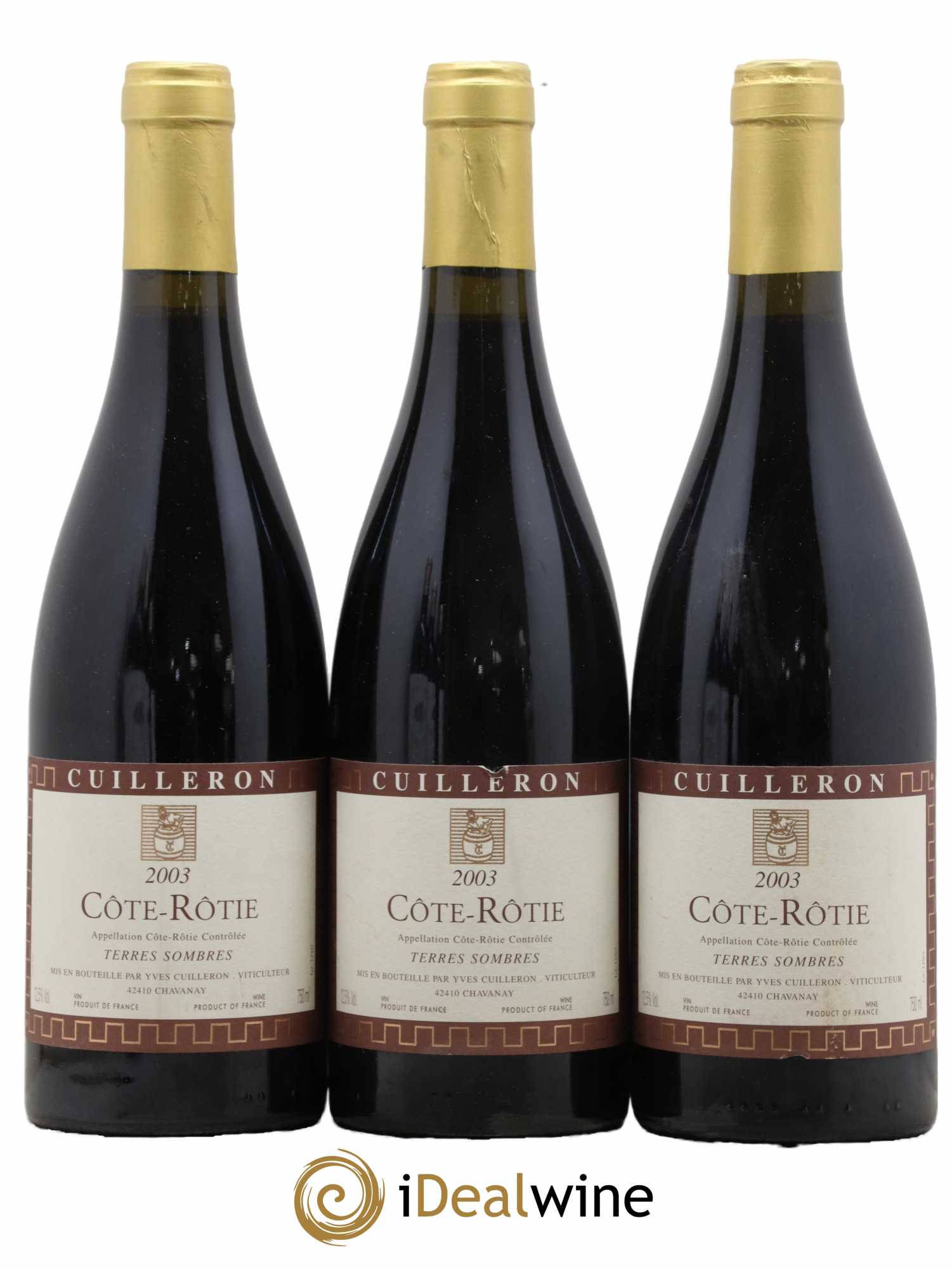 Côte-Rôtie Terres Sombres Yves Cuilleron (Domaine) 2003 - Lot de 3 bouteilles - 0