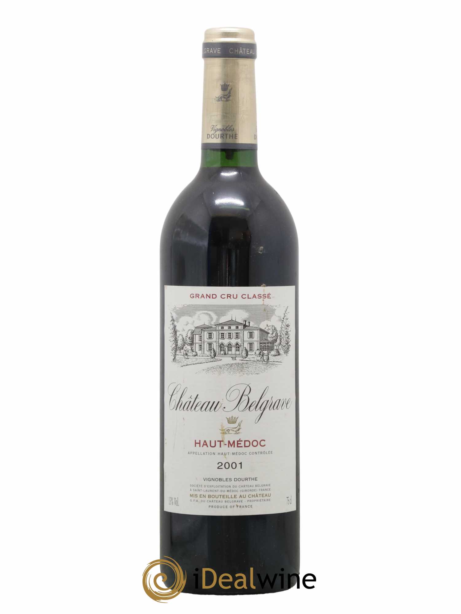 Château Belgrave 5ème Grand Cru Classé 2001 - Lot de 1 bouteille - 0